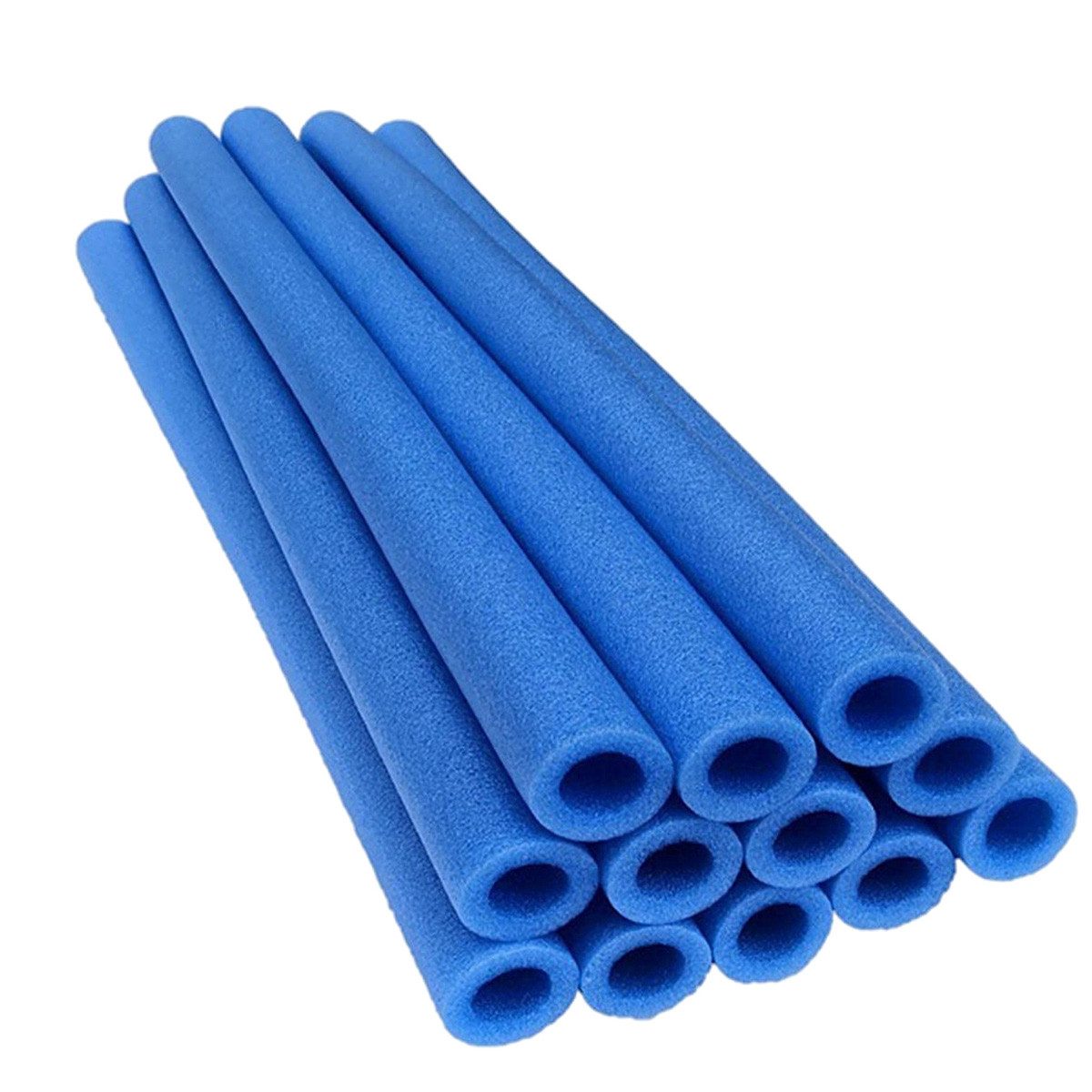 DOPWii Trampolinschutzrand Trampolin Schaumstoff 88 cm Schaumstoffrohre Schaumstoffpolster, Stangenschutz, Schutzpolster für Trampolinstangen,Blau, 6 Stück
