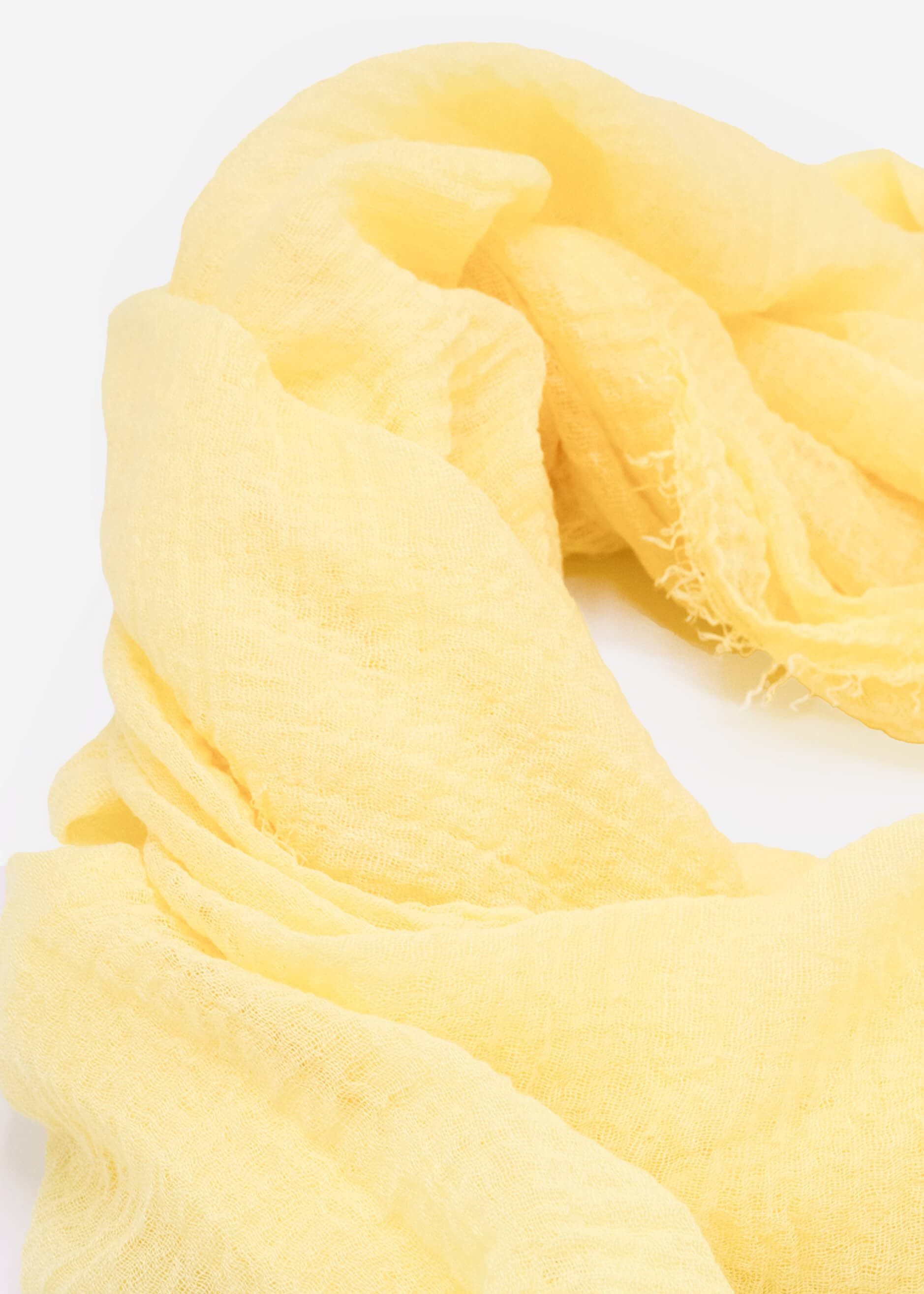 SASSYCLASSY Schal Musselin Schal für Damen, Weicher Schal aus Viskose mit ausgefransten Enden