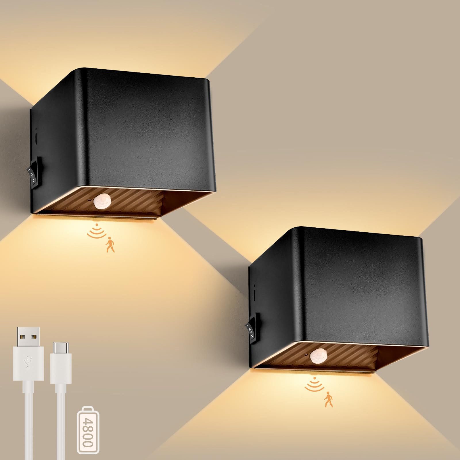 BlingBin LED Wandleuchte mit Bewegungsmelder 5W günstig online kaufen