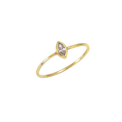 CELESTA Fingerring Gold 375 Zirkonia weiß