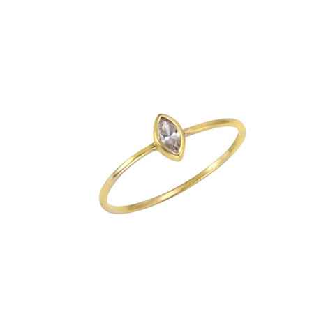 CELESTA Fingerring Gold 375 Zirkonia weiß