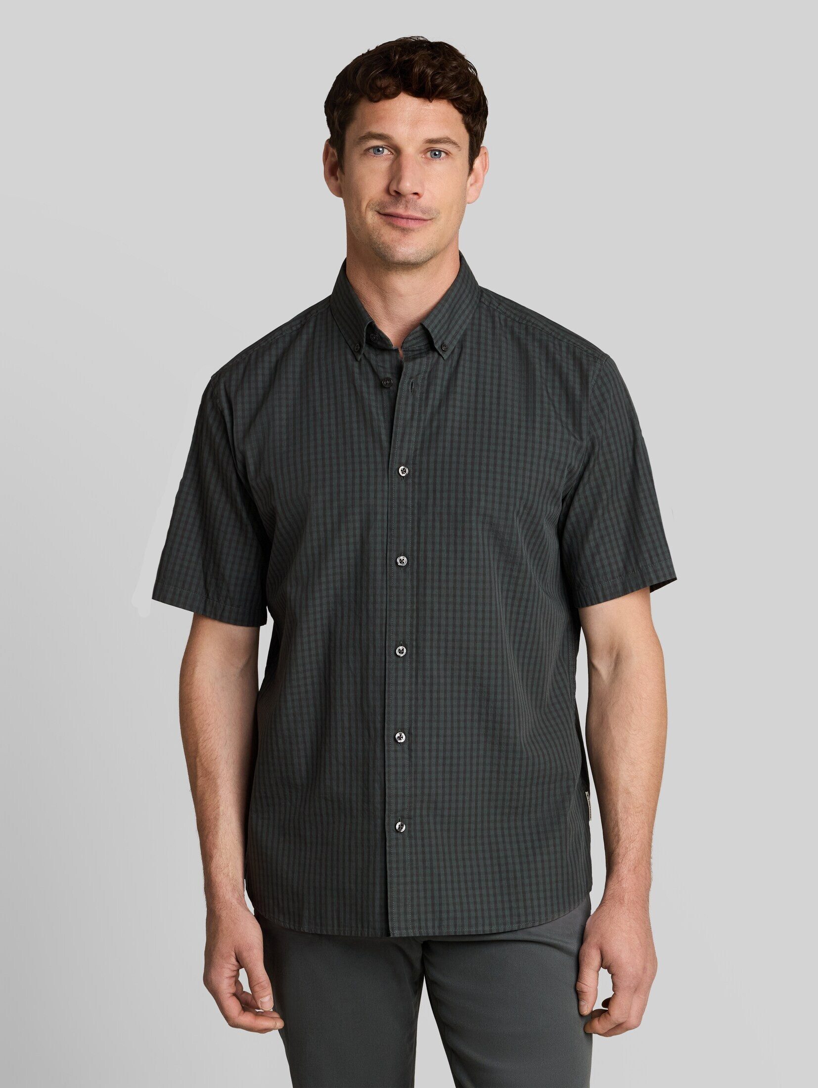 TOM TAILOR Kurzarmhemd Blusen & Shirts Regular Fit Kurzarmhemd mit Karomuster