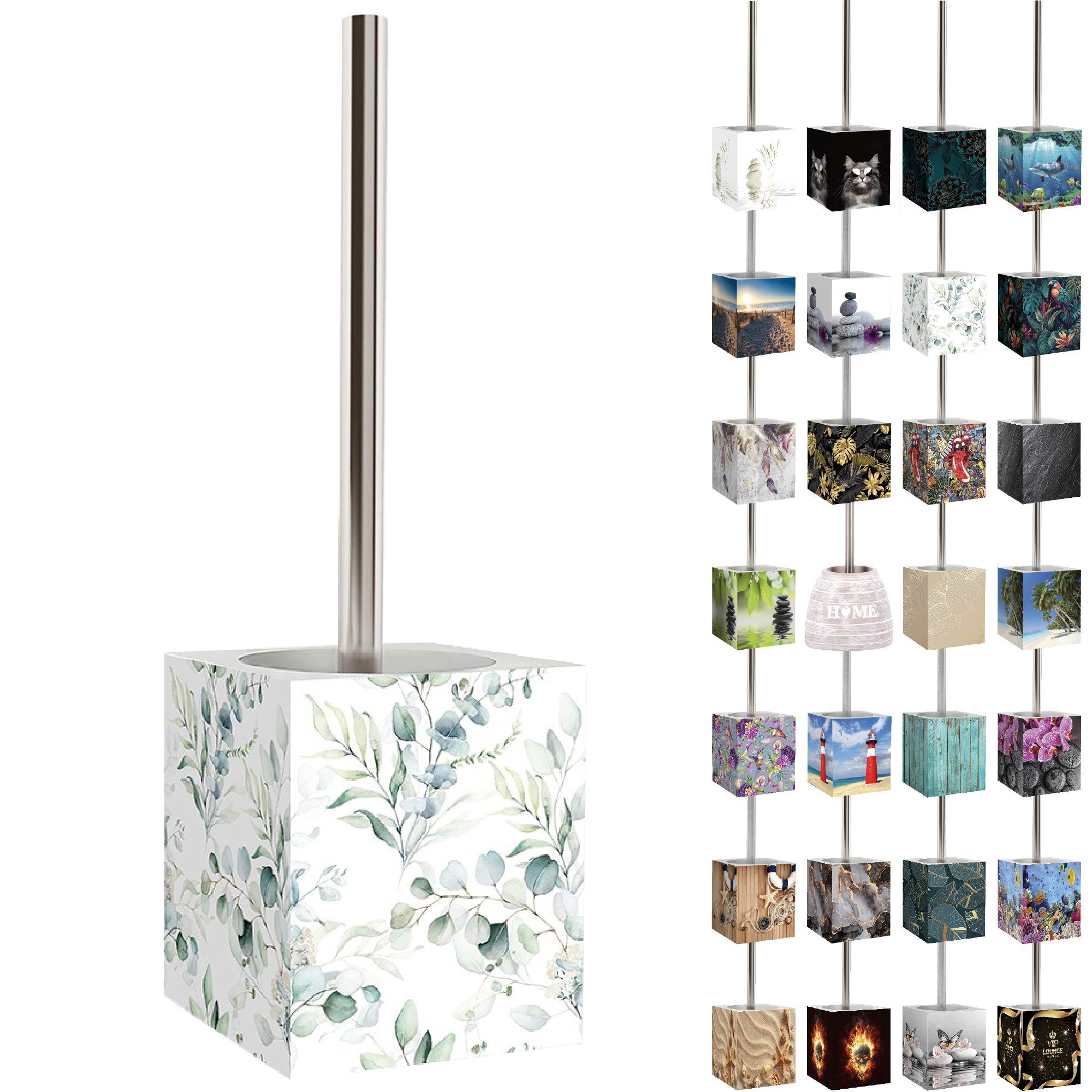 Sanilo WC-Reinigungsbürste mit Motiv, viele schöne WC Bürsten zur Auswahl, Klobürste mit auswechselbarem Bürstenkopf, modern & stylish