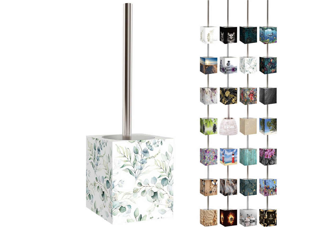 Sanilo WC-Reinigungsbürste mit Motiv, viele schöne WC Bürsten zur Auswahl, Klobürste mit auswechselbarem Bürstenkopf, modern & stylish