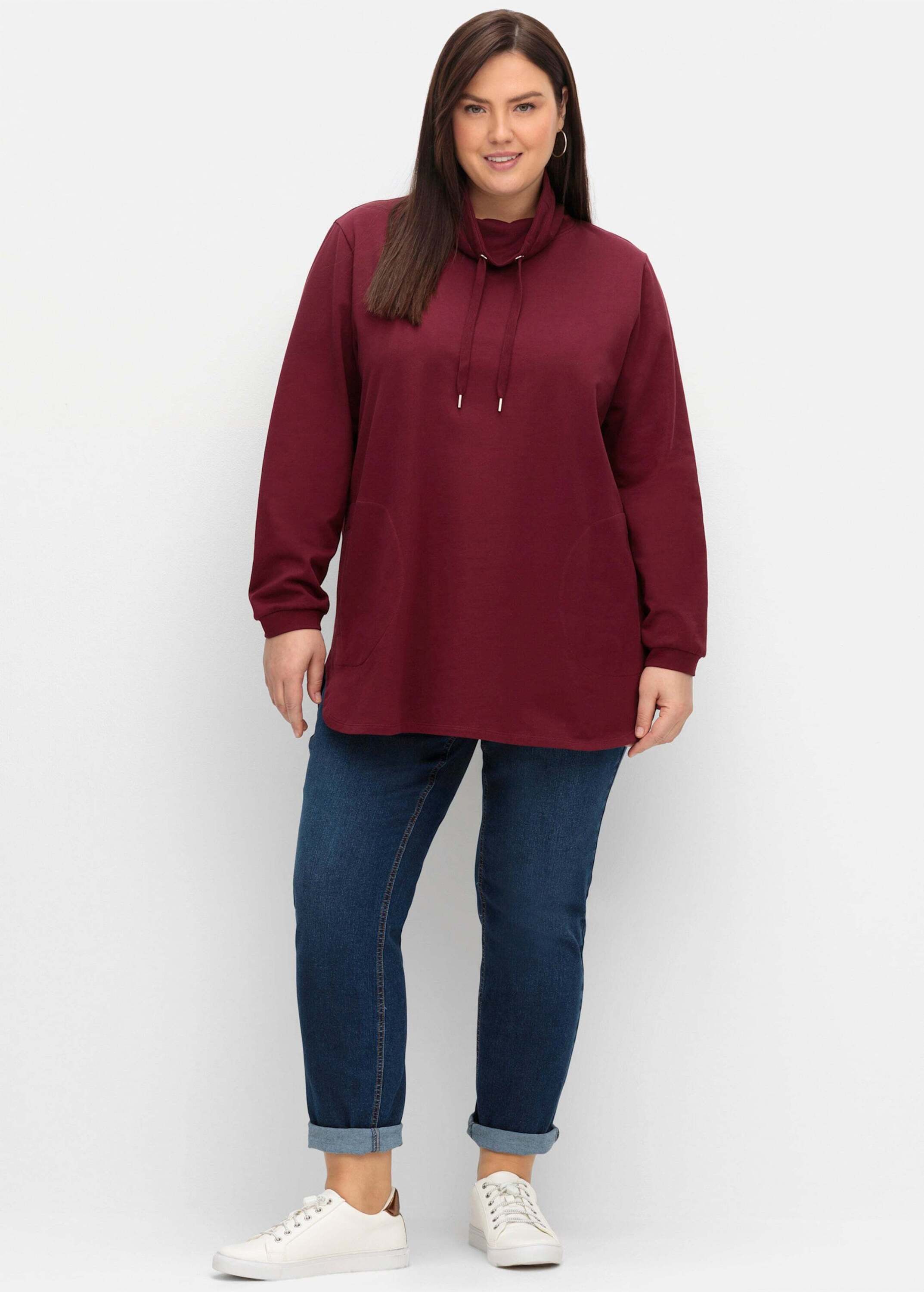 Sheego Sweater Sweatshirt Langarm