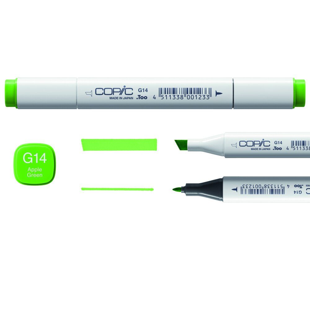 COPIC Marker Set A 72St - Grundfarben für Design und Illustration, (1-tlg)