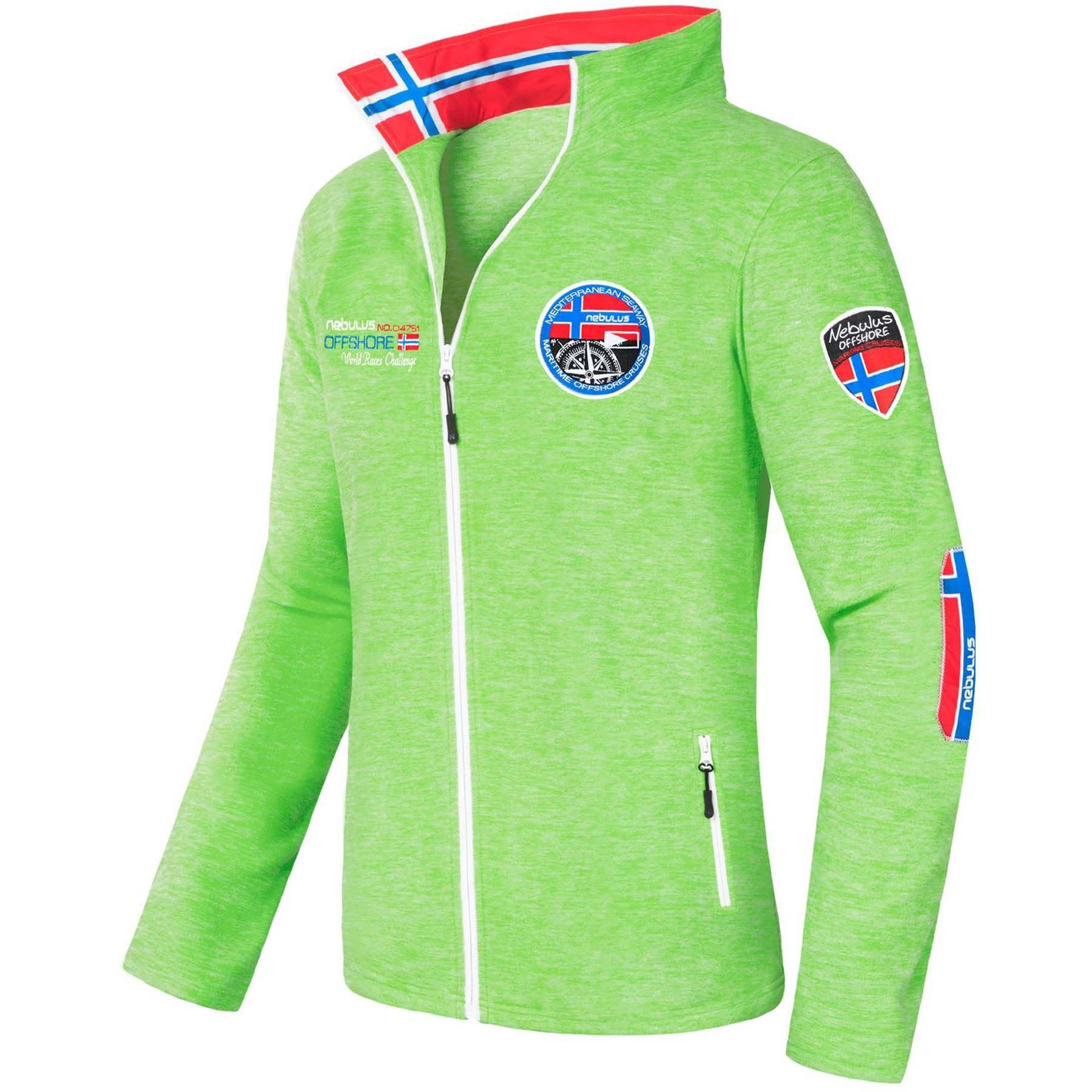 Nebulus Fleecejacke OFFBACK, P4133 - Herren, limettengrün, XL