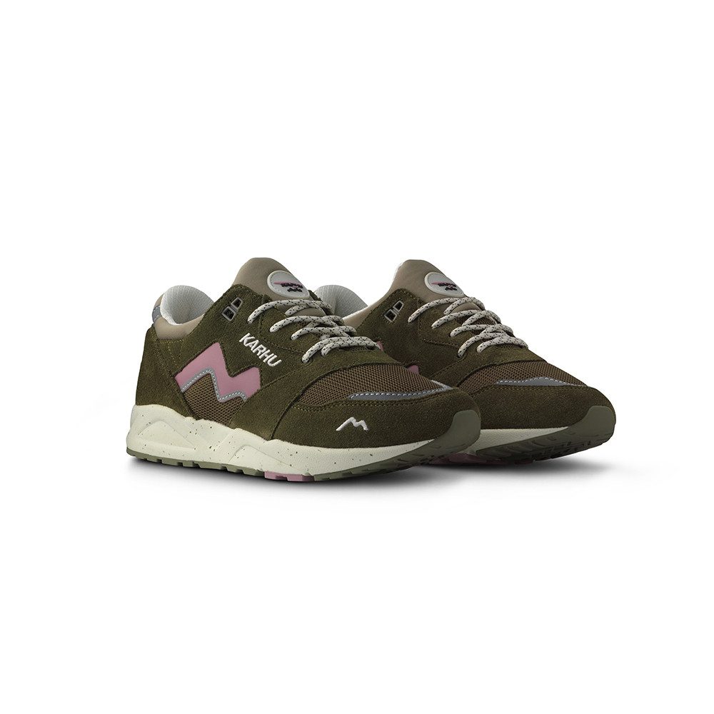 KARHU Karhu Aria 95 Herren Sneaker Retro-Schuh Olivgrün Lila (Beech/Lilas) Sneaker