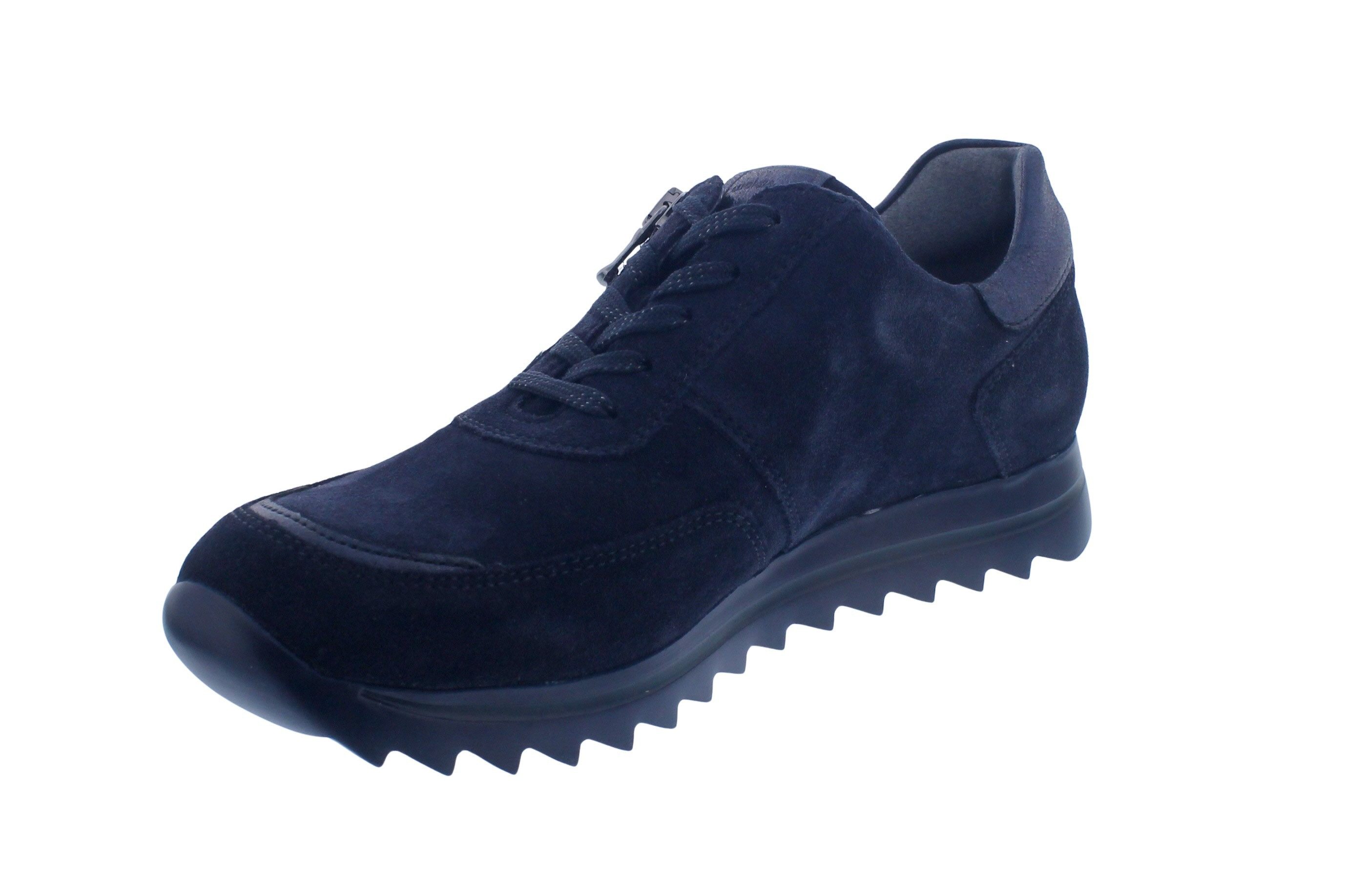 Waldläufer Waldläufer Sneaker Haiba 923023-300-194, Velourleder, Dunkelblau, Weit Schnürschuh – Bild 4 von 5