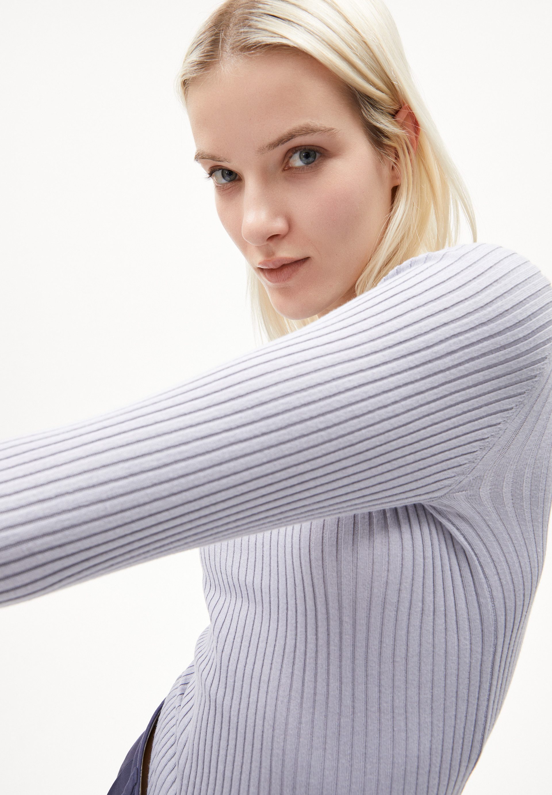 Armedangels Strickpullover ALAANIA RN Pullover aus Bio-Baumwolle Fitted