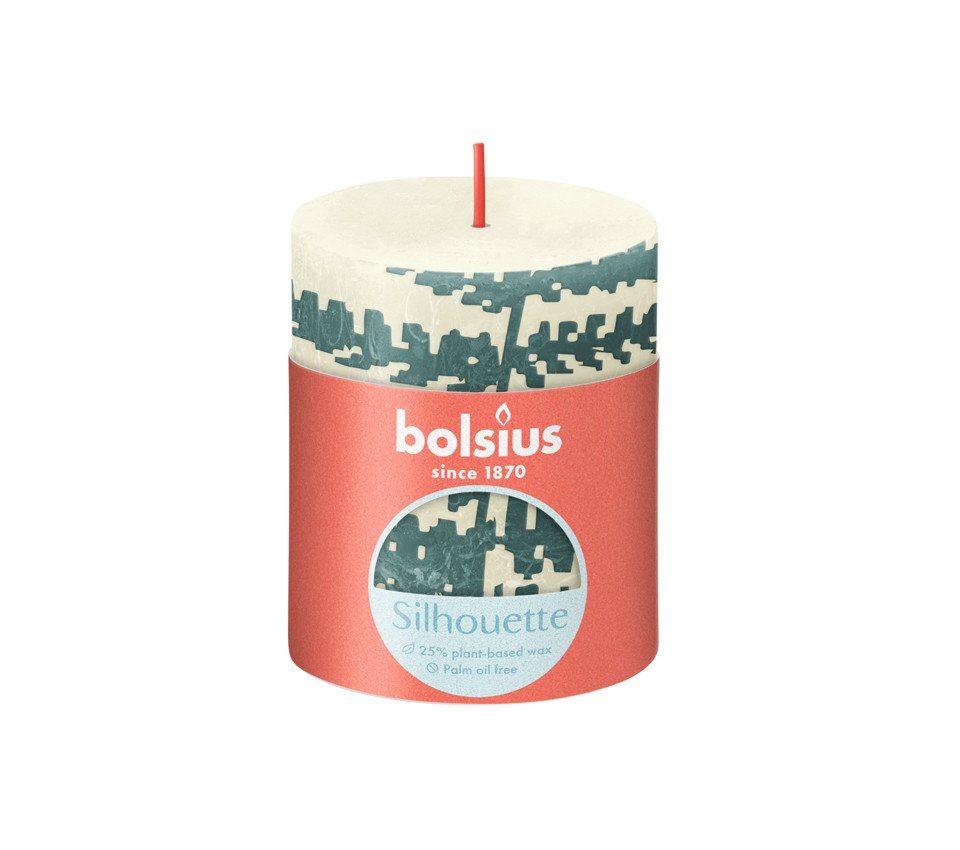 Bolsius LED-Christbaumkerzen Bolsius Rustik Stumpenkerze Silhouette Weiche