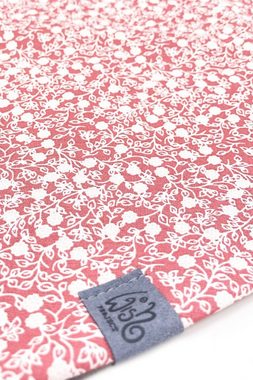 Wishproject® Dreieckstuch Damen Tuch, Halstuch in Grau & Rosa, Kapuzenschal, Schlauchschal mit Blüten Design