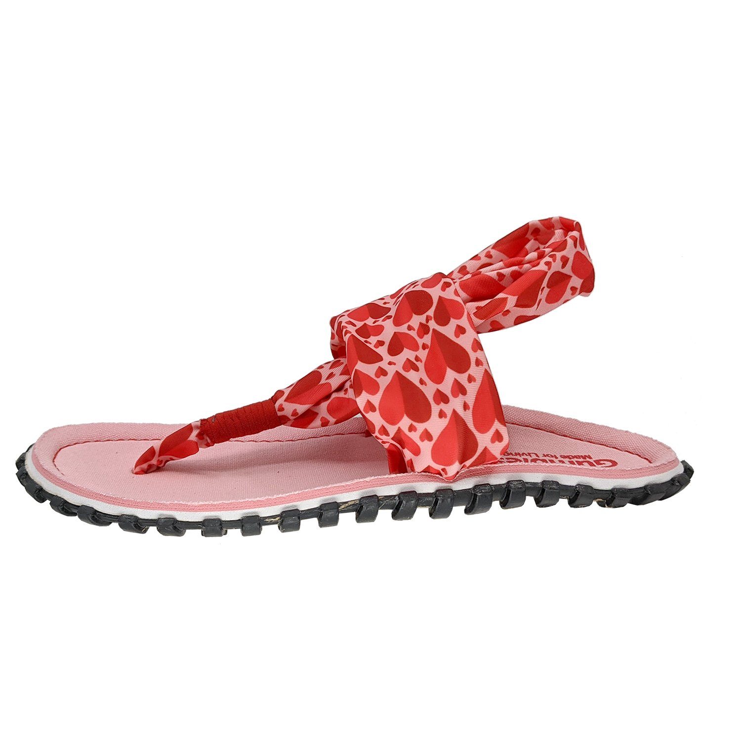 Gumbies Slingback in Candy Hearts Riemchensandalette aus recycelten Materialien hergestellt, stabile Gummisole