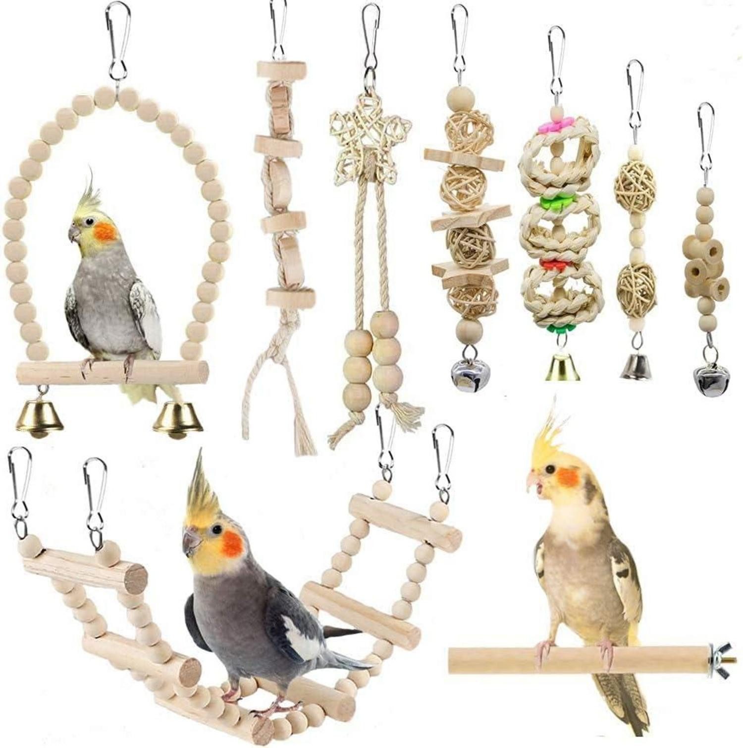 LuxusKollektion Vogelkäfig Vogelspielzeug Sittich Papagei Schaukel günstig online kaufen