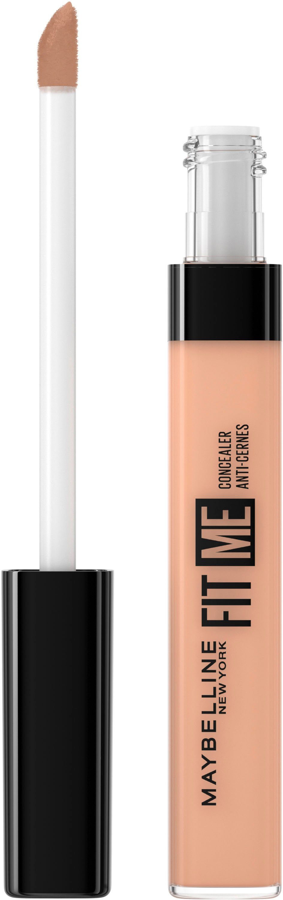 MAYBELLINE NEW YORK Concealer FIT ME! CONCEALER, mit hoher Deckkraft, hellt dunkle Stellen unter den Augen auf