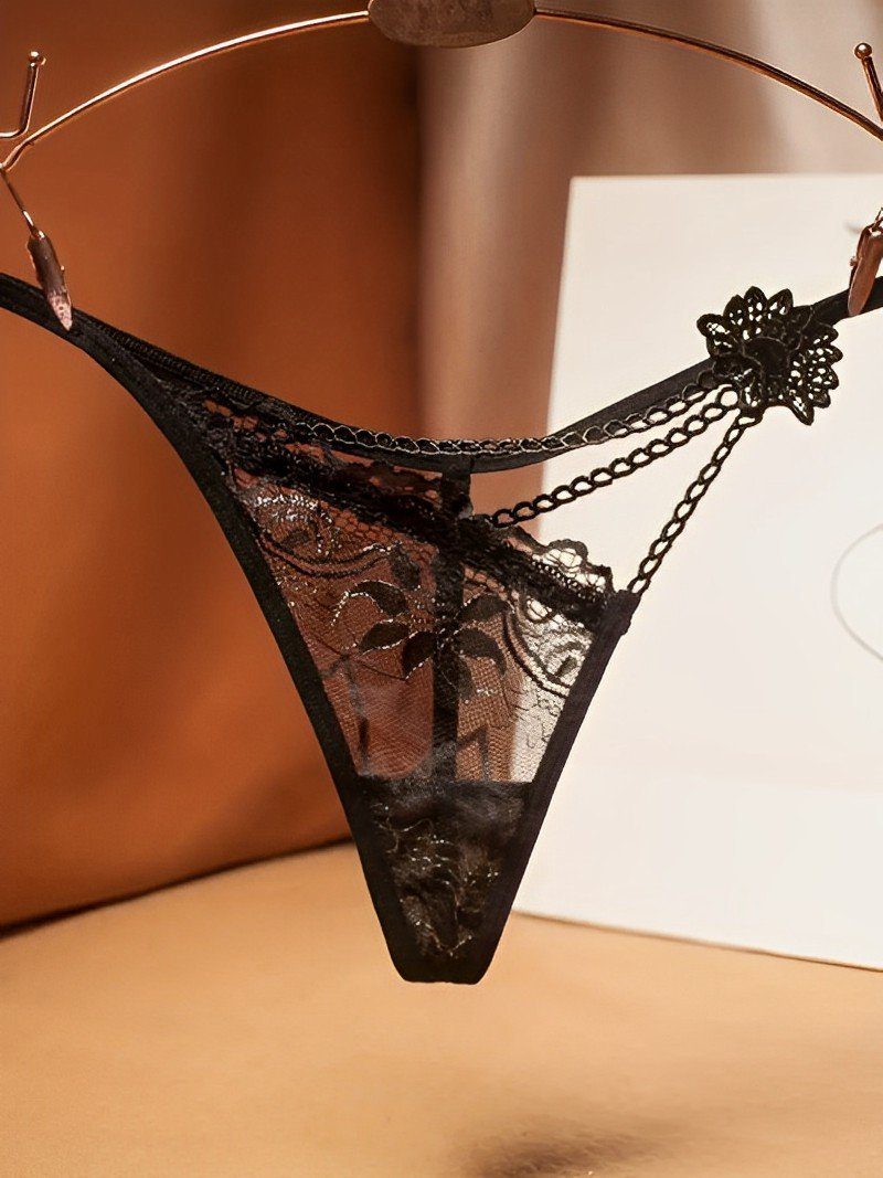 Tangaslip Slip Ouvert, Spitze Sexy Unterwäsche Dessous