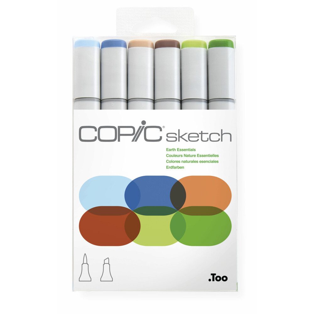 COPIC Marker Sketch Marker Set - Erdfarben - 6 Stk., (1-tlg)