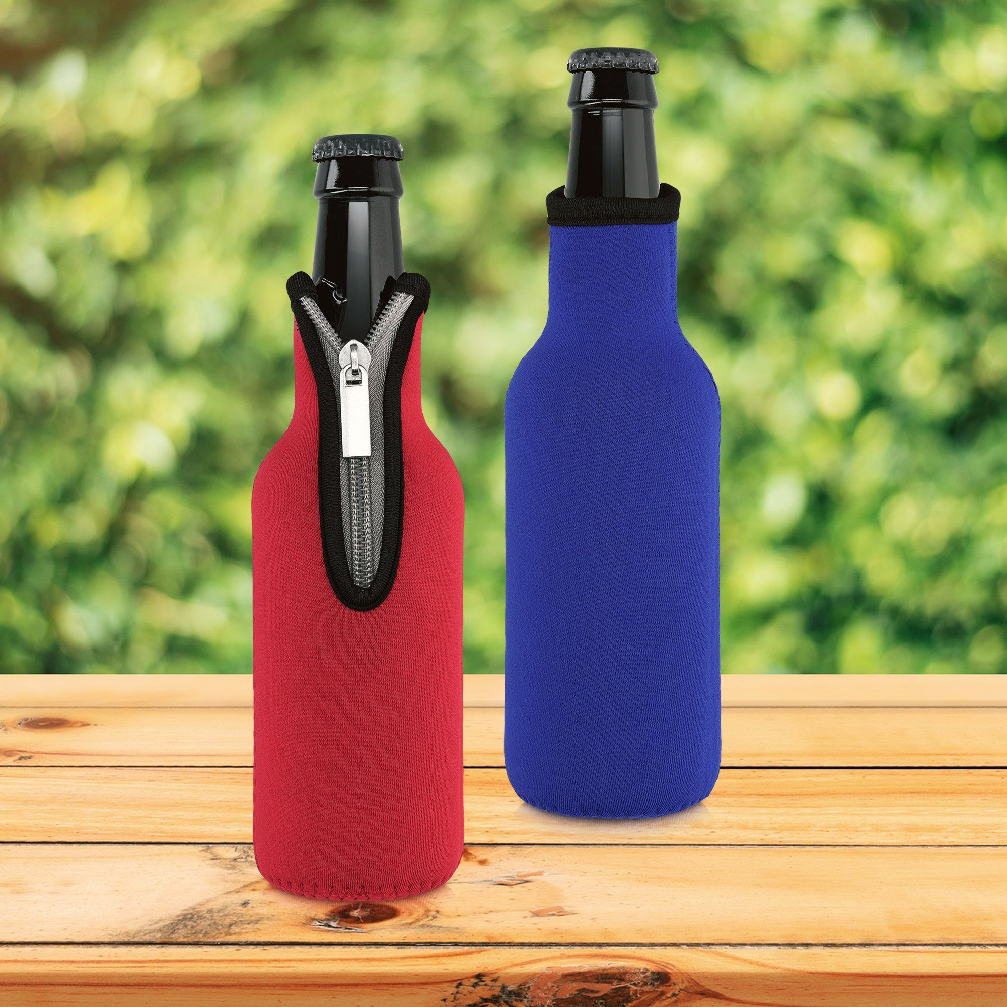 kwmobile Outdoor-Flaschenkühler 2x 330ml Flasche Flaschenkühler, für Bier und andere Getränke - aus isoliertem Neopren - Kühler