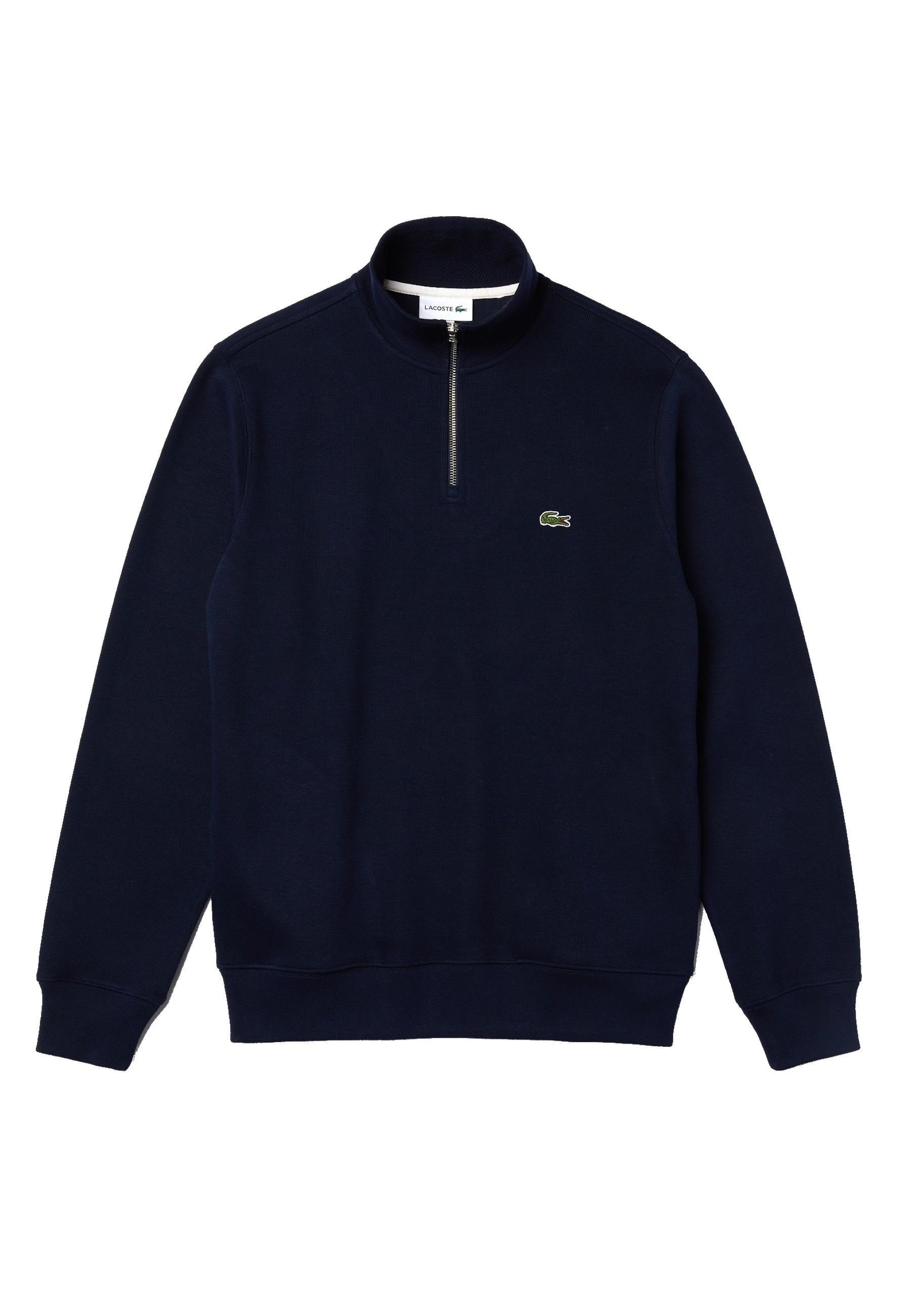 Lacoste Troyer Pullover Sweatshirt mit Stehkragen und (1-tlg)