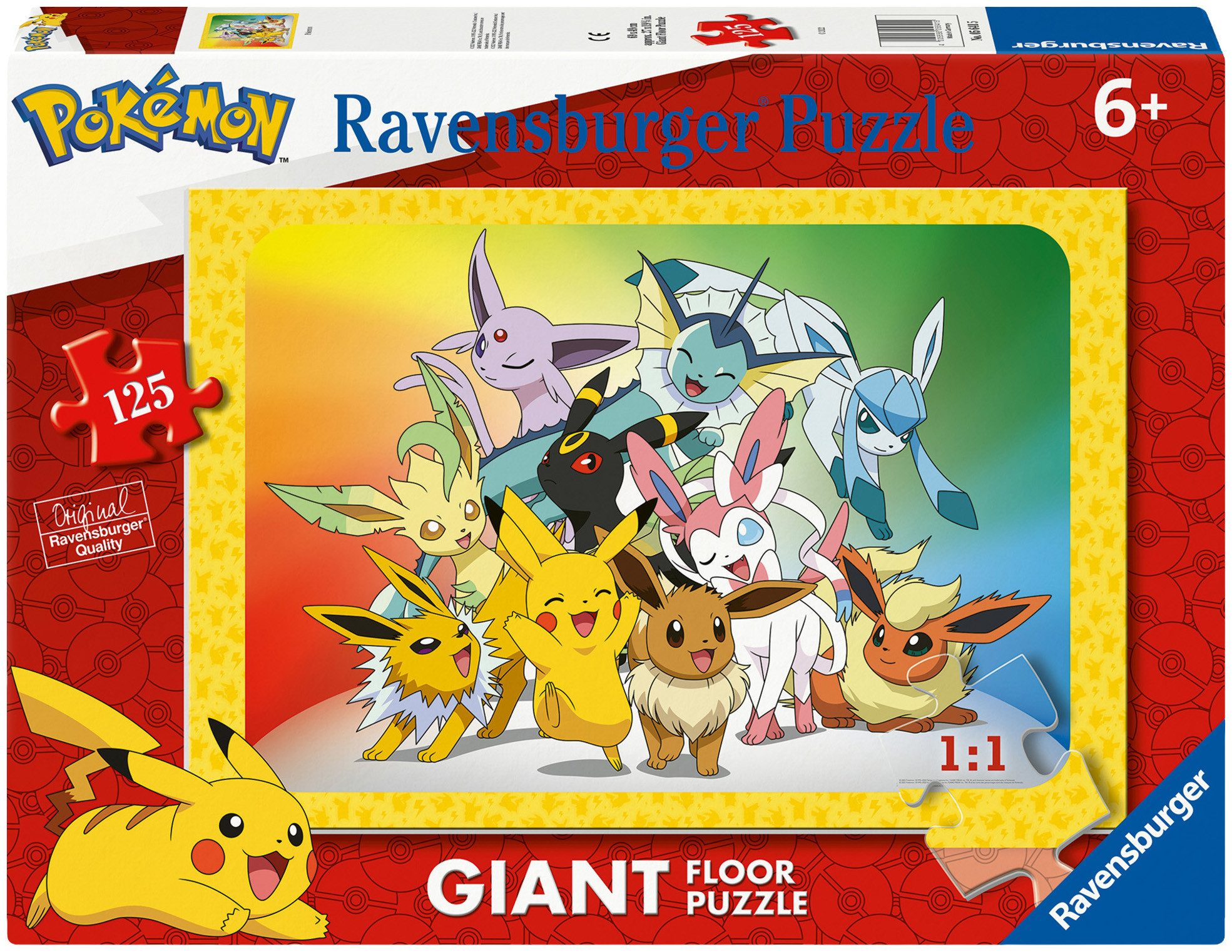 Ravensburger Puzzle Pokémon, 125 Puzzleteile, Made in Germany