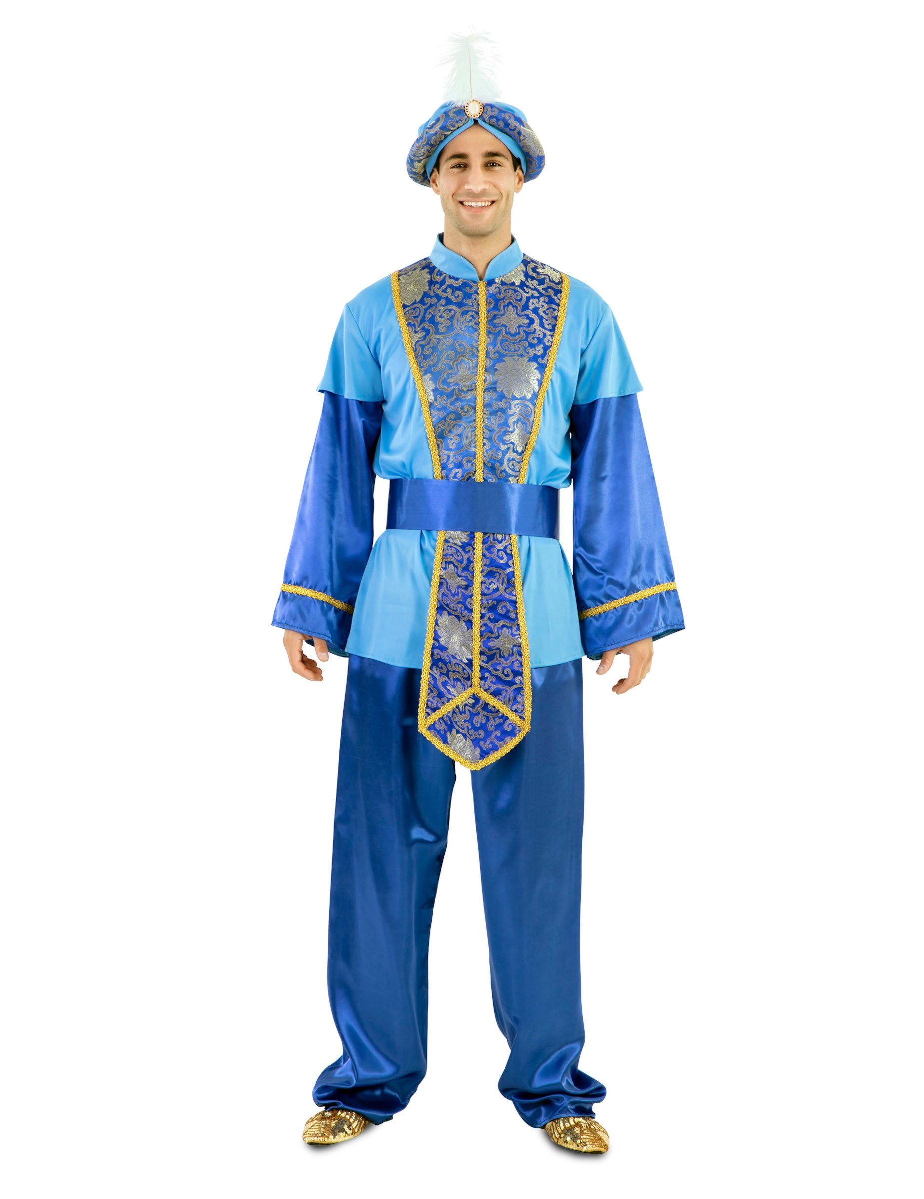 Kostüm Sultan König Kostüm Silvester Blau