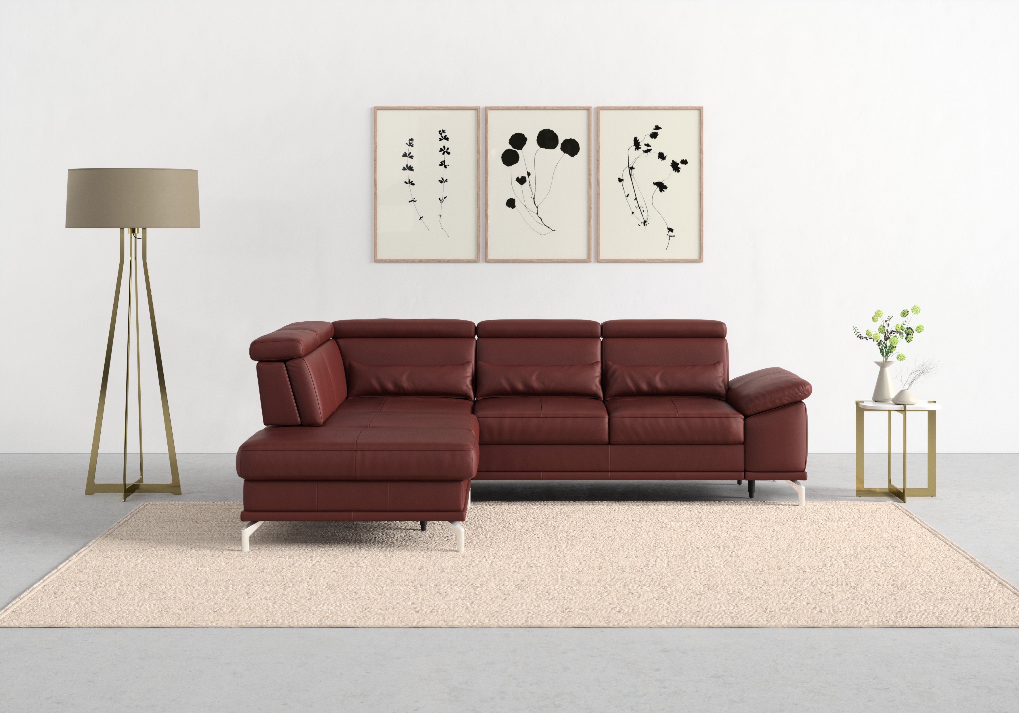 sit&more Ecksofa Cabrio L-Form, mit Sitztiefenverstellung, günstig online kaufen