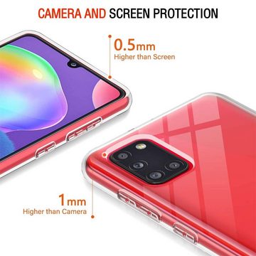 CoolGadget Handyhülle Transparent Ultra Slim Case für Samsung Galaxy A31 6,4 Zoll, Silikon Hülle Dünne Schutzhülle für Samsung A31 Hülle