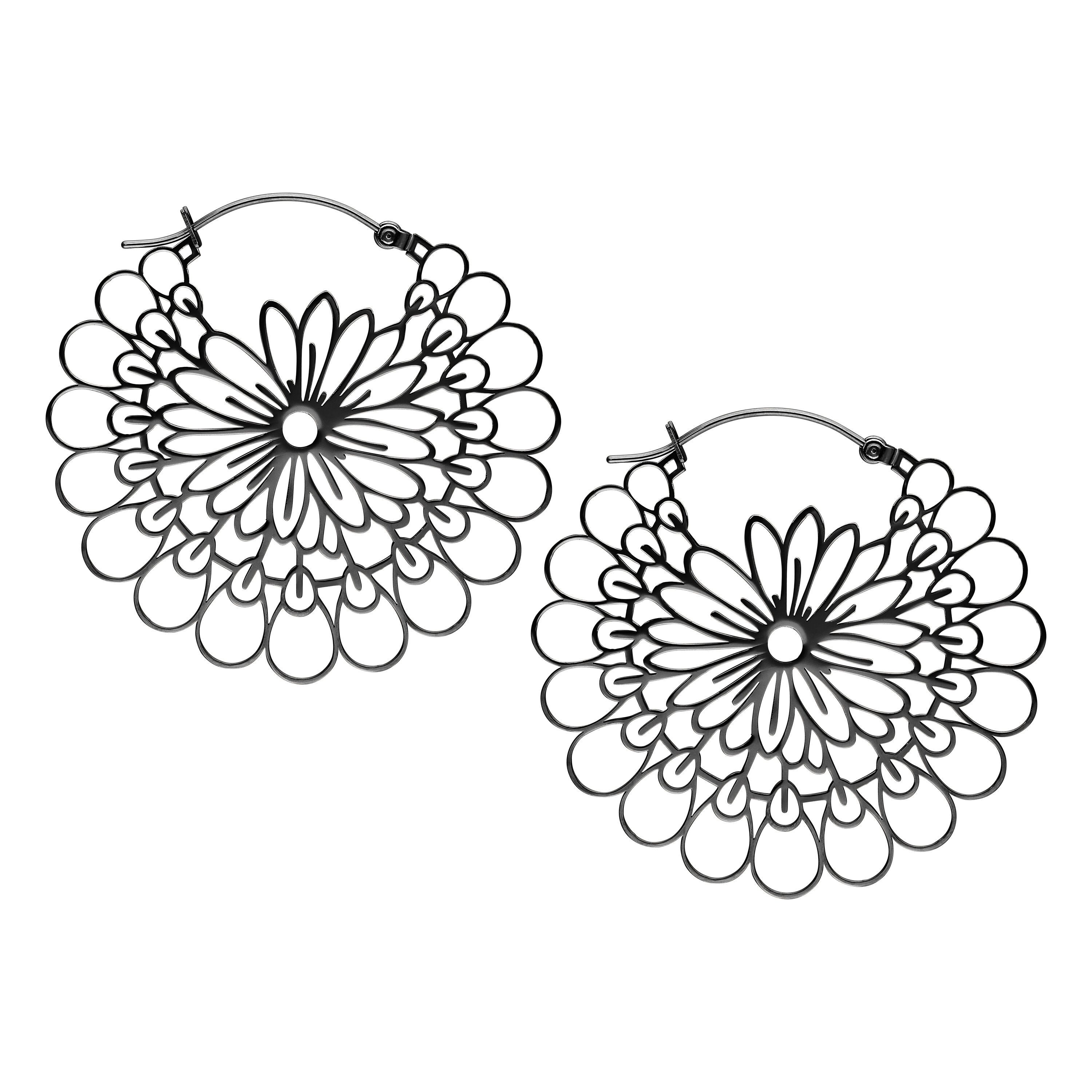 Paar Ohrhänger Daisy Hoops