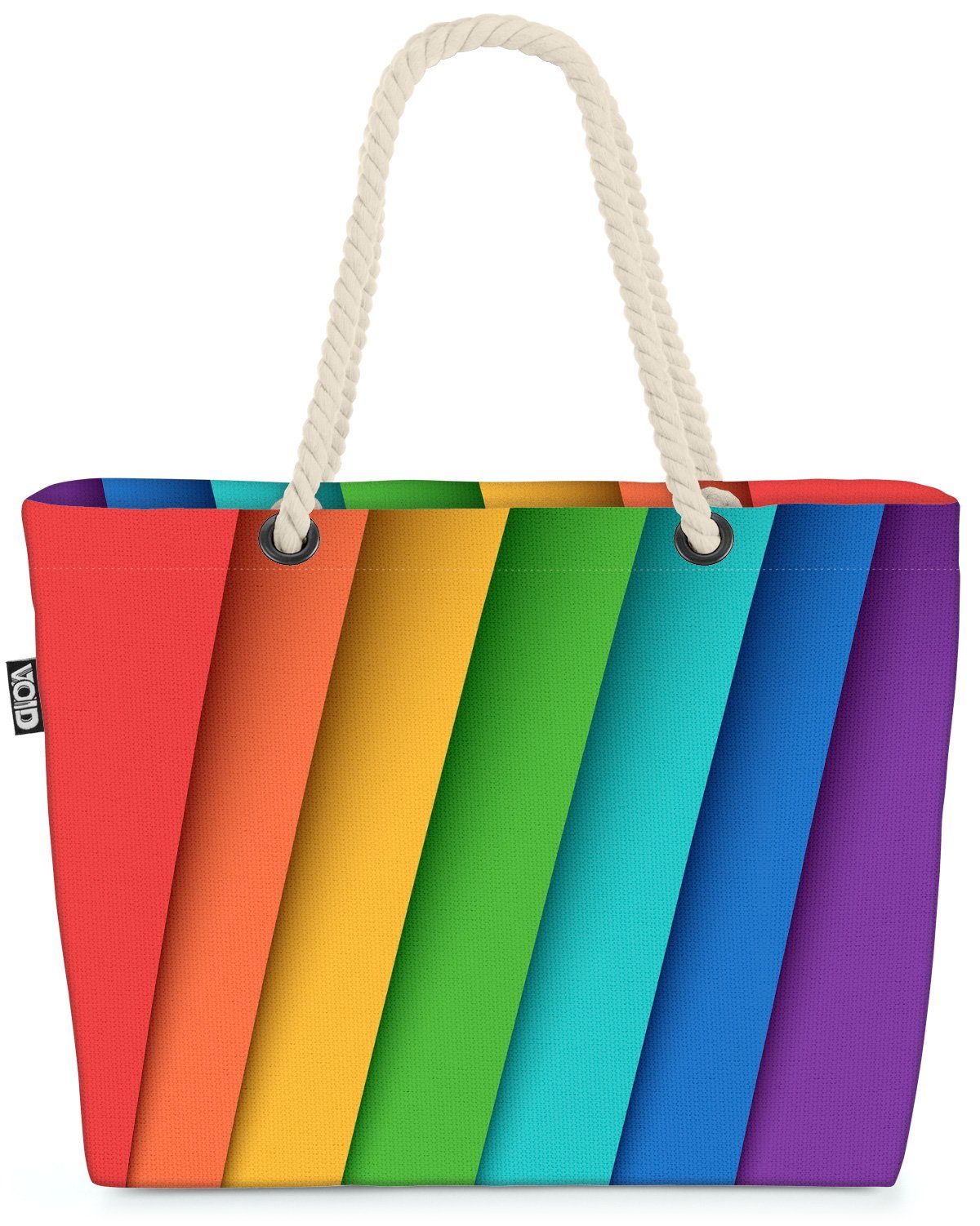 allgemeiner Versandhandel VOID Strandtasche (1-tlg), Buntpapier rainbow papier Papier schreibwaren Regenbogen lgbtq bi gay