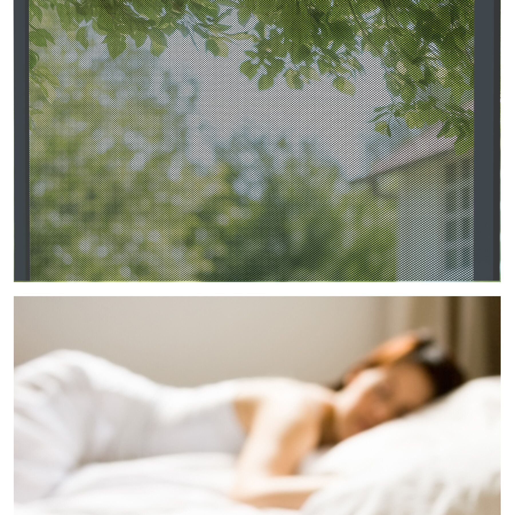 tectake Insektenschutz-Fensterrahmen Fliegengitter mit Aluminiumrahmen ohne Bohren und Schrauben, (Mückenschutz, für Fenster in anthrazit), wetter- und UV-beständig, kürzbar, licht- und luftdurchlässig