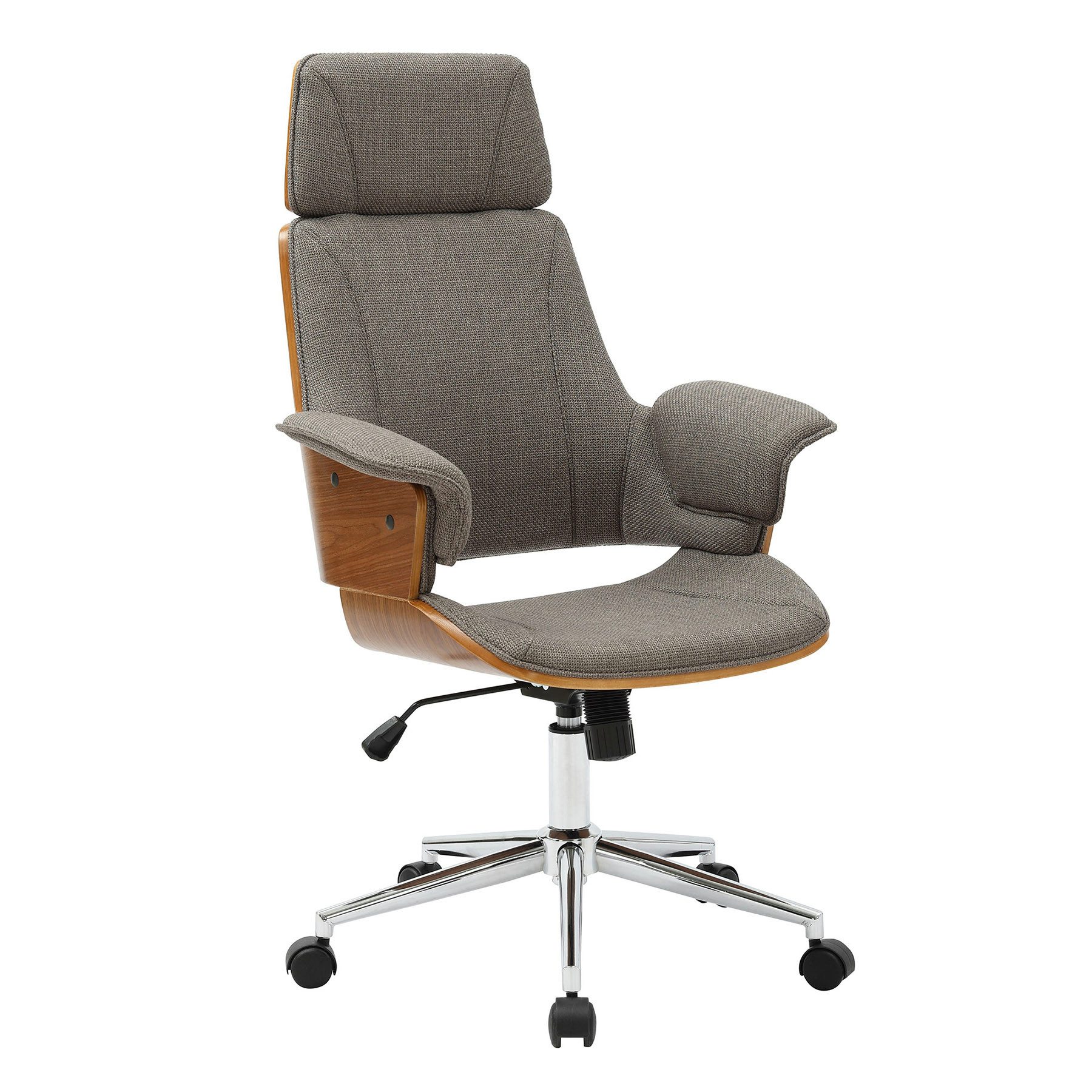 riess-ambiente Bürostuhl MANHATTAN grau -Strukturstoff, Metall, günstig online kaufen