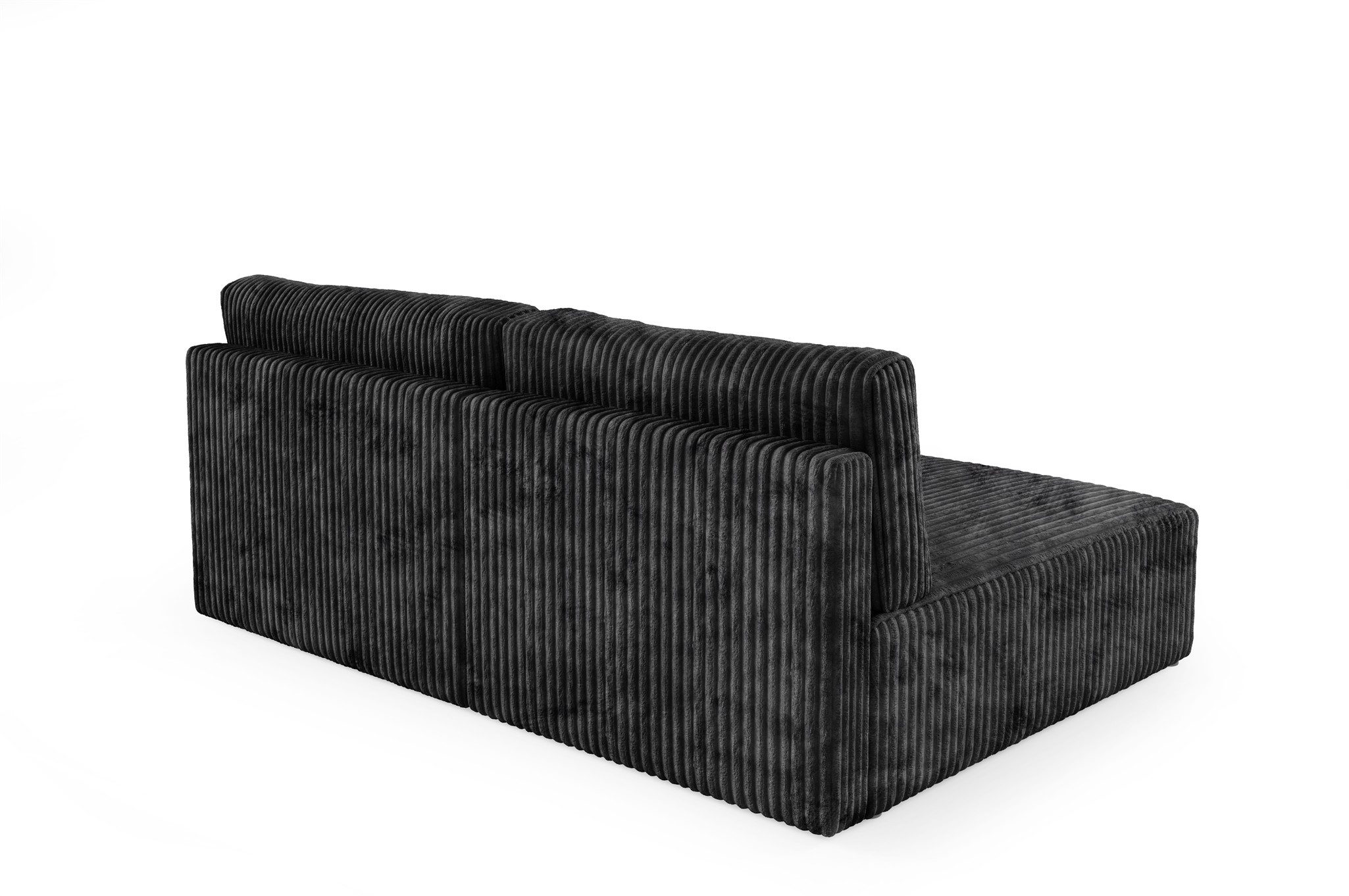 Fun Möbel Ecksofa Sofa FUN ALEGRIA XS mit Schlaffunktion in Velourstoff Tilia, mit Schlaffunktion und Bettkasten, Ottomane Links oder Rechts