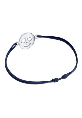 Elli Armband mit Smiling Face Herz Liebe 925 Silber, mit Smiling Face