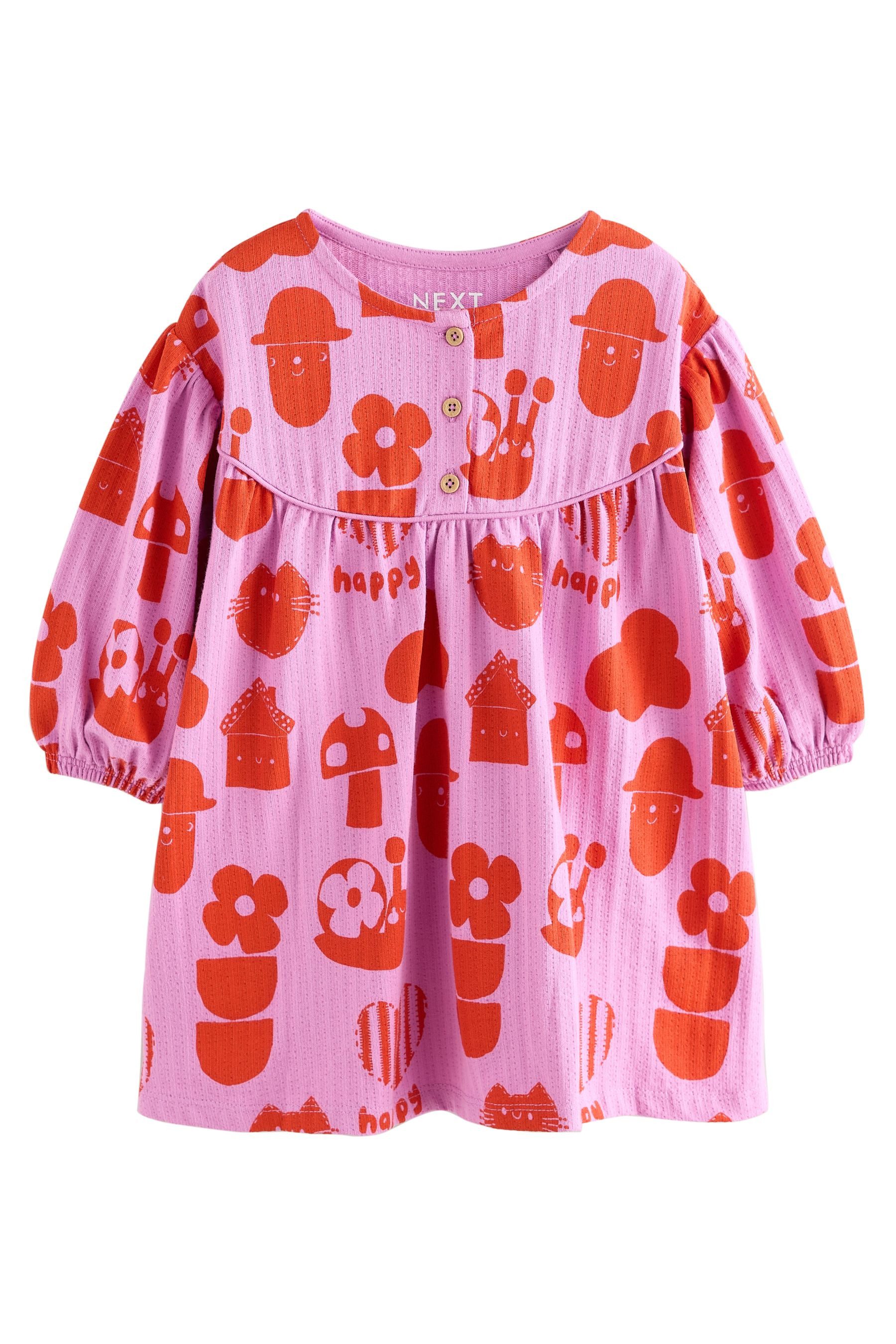 Next Jerseykleid Kleid mit langen Puffärmeln (1-tlg)