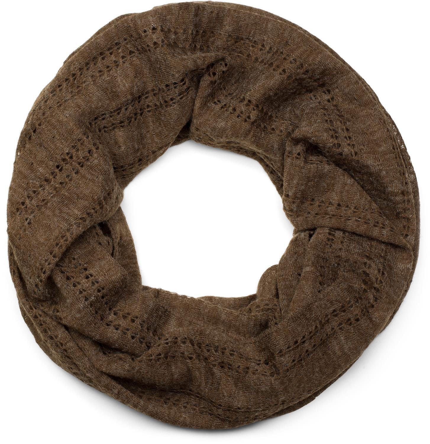 Loop Feinstrick Loop mit Lochmuster