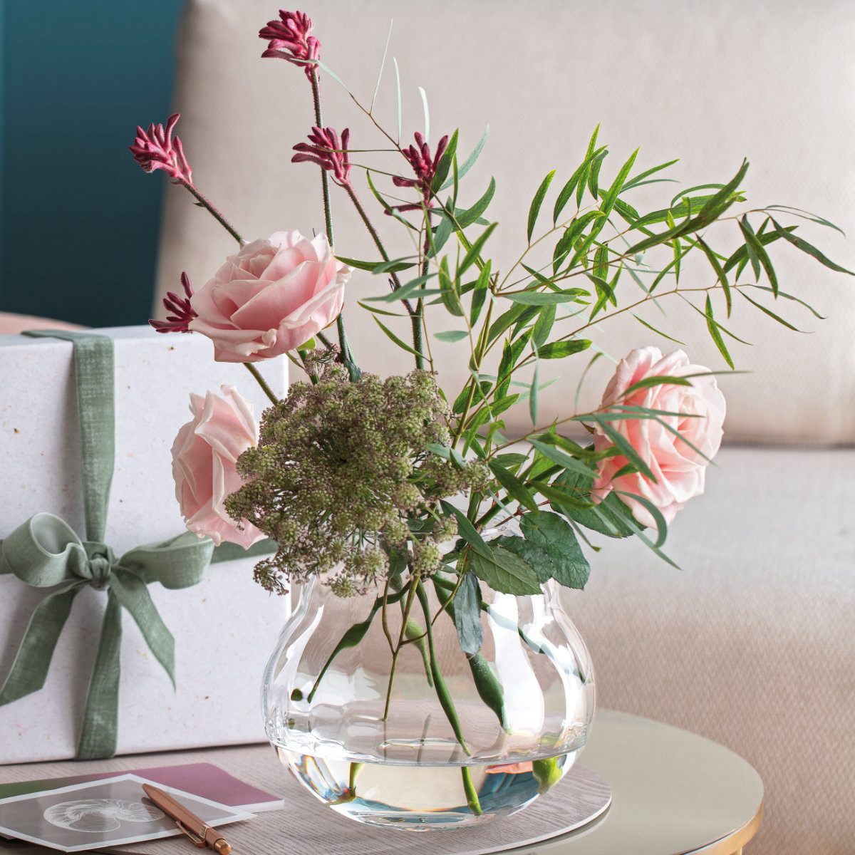 Villeroy & Boch Tischvase Rose Garden Glas, d: 19 cm / h: 17 cm günstig online kaufen