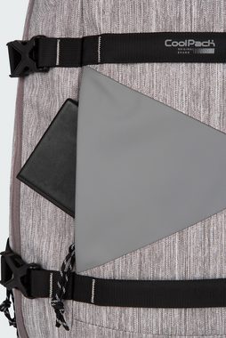 CoolPack Schulranzen Rucksack SKILL Hellgrau (1 Stück), 2 Hauptfächer, gepolstert, verstellbar