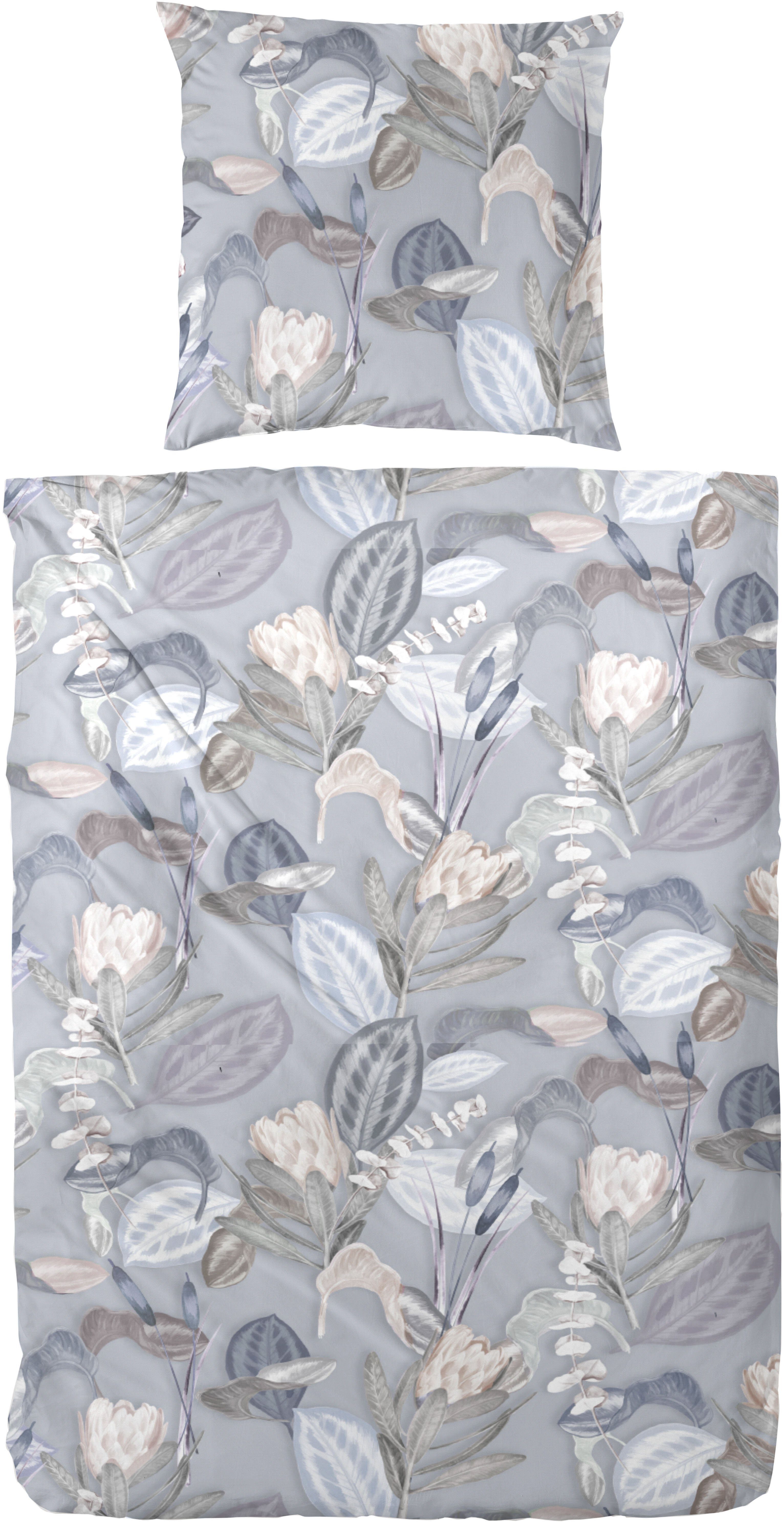Primera Bettwäsche Satin Bettwäsche "Protea", Mako-Satin, günstig online kaufen
