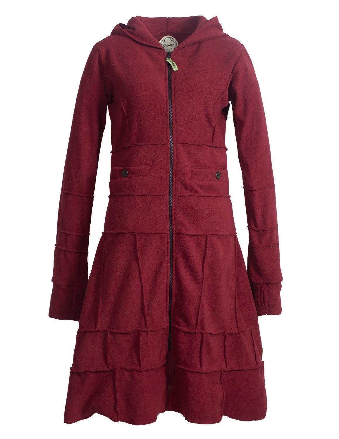 Vishes Kurzmantel »Langer warmer Fleece Wintermantel mit Kapuze« Elfen,  Goa, Ethno, Gothik Style online kaufen | OTTO