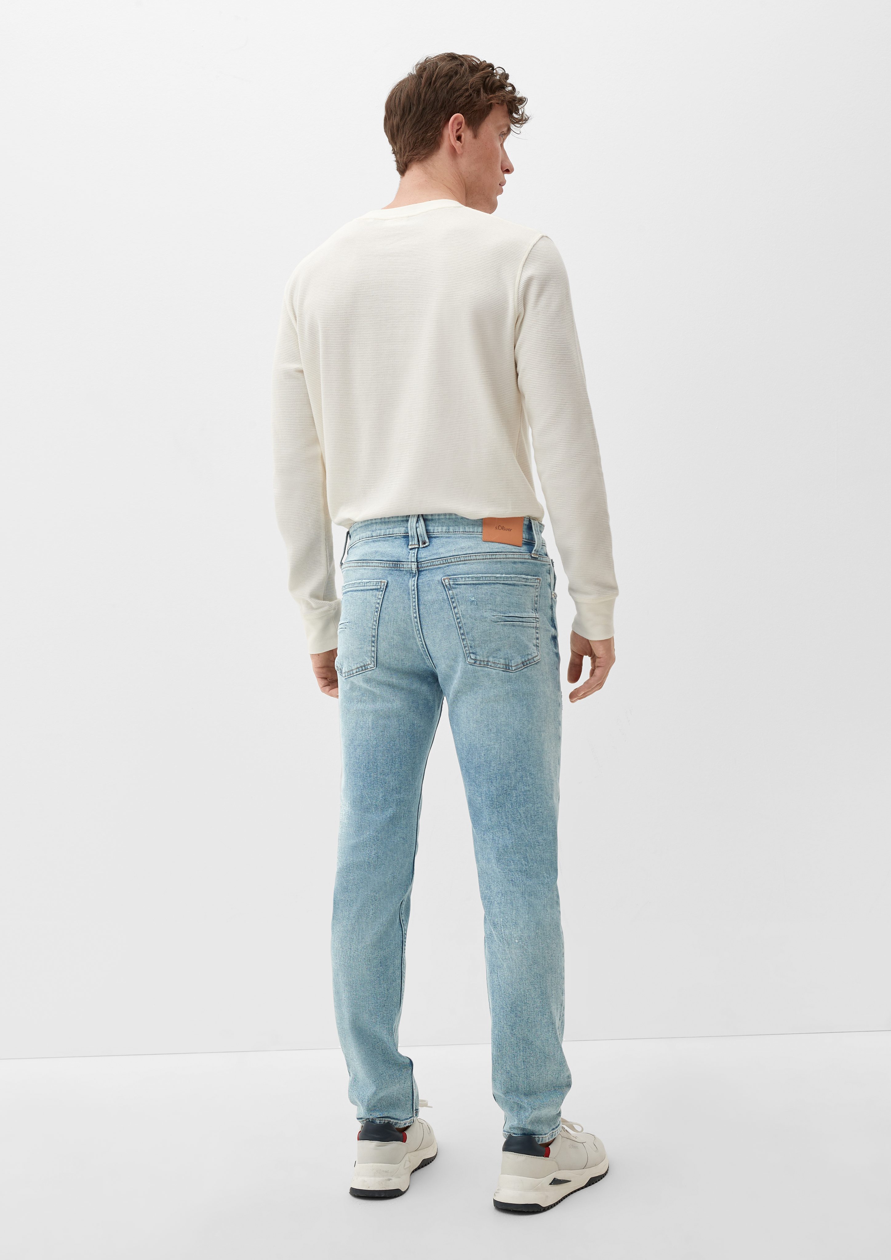 s.Oliver Stoffhose Slim Nelio / / Rise Leg / Jeans Fit Mid Slim Waschung
