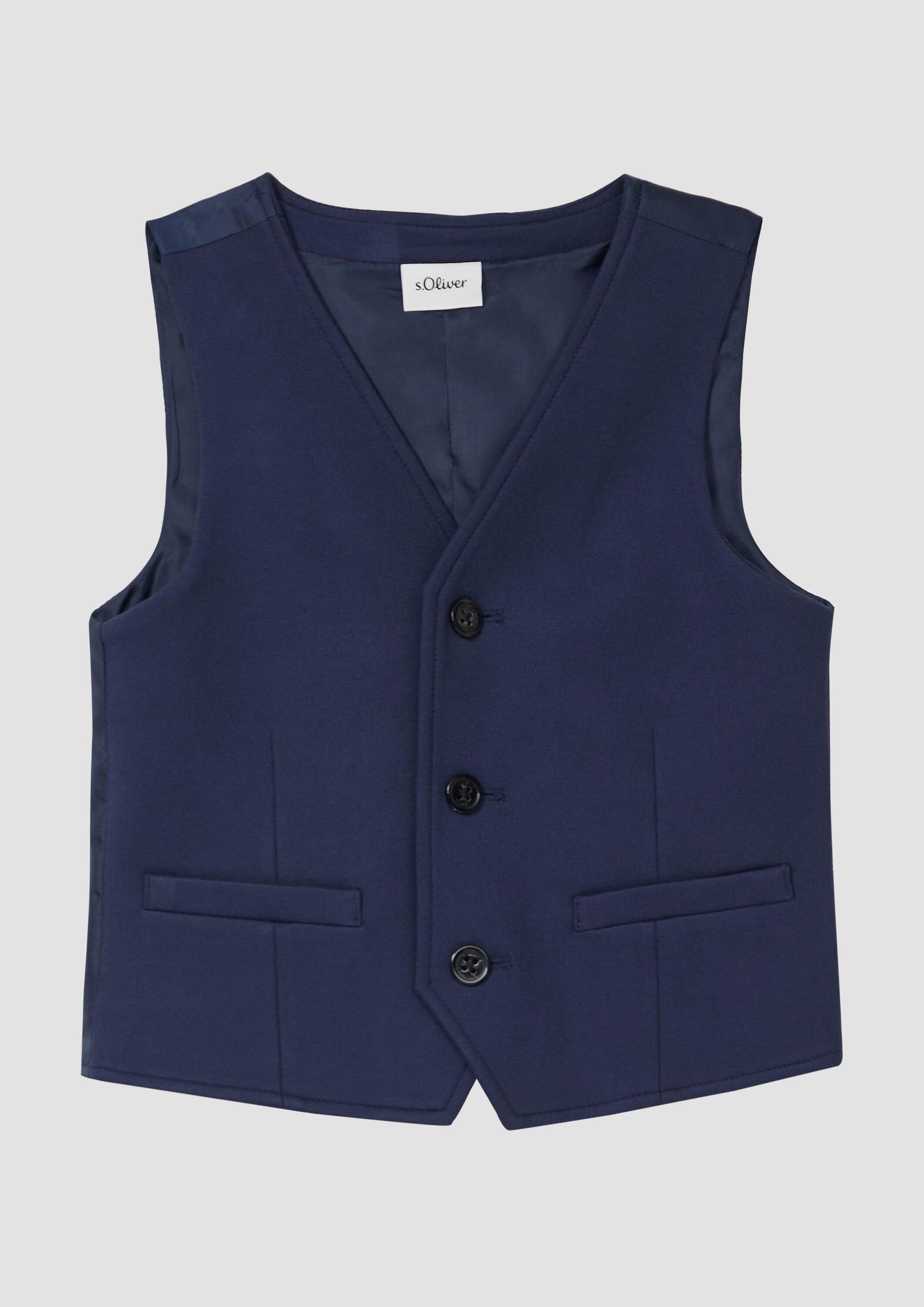 s.Oliver Jackenblazer Indoor-Weste Weste aus Interlockjersey