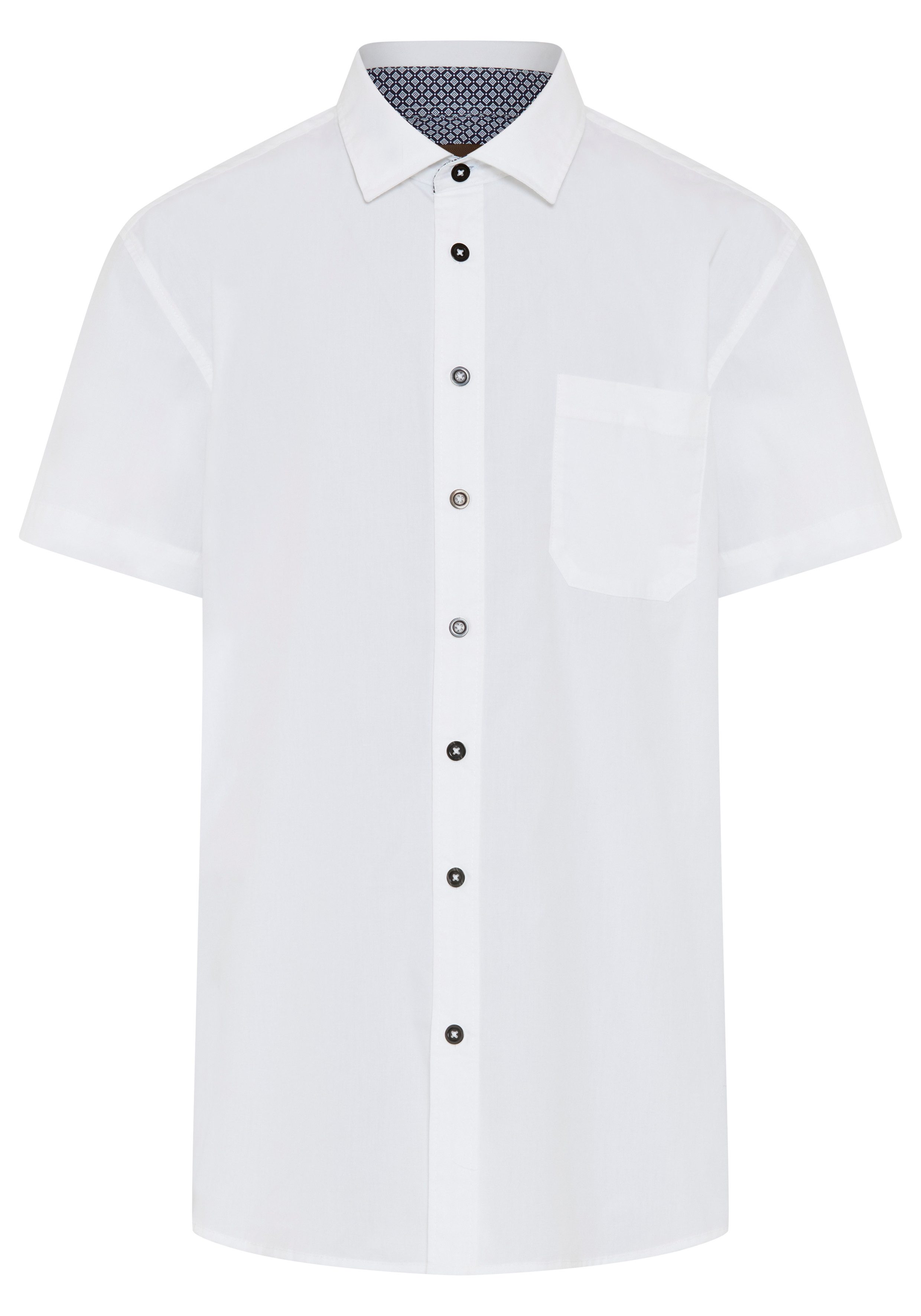 Man's World Plus Kurzarmhemd Kurzarm, für verschiedene Anlässe, aus Baumwolle und Polyester