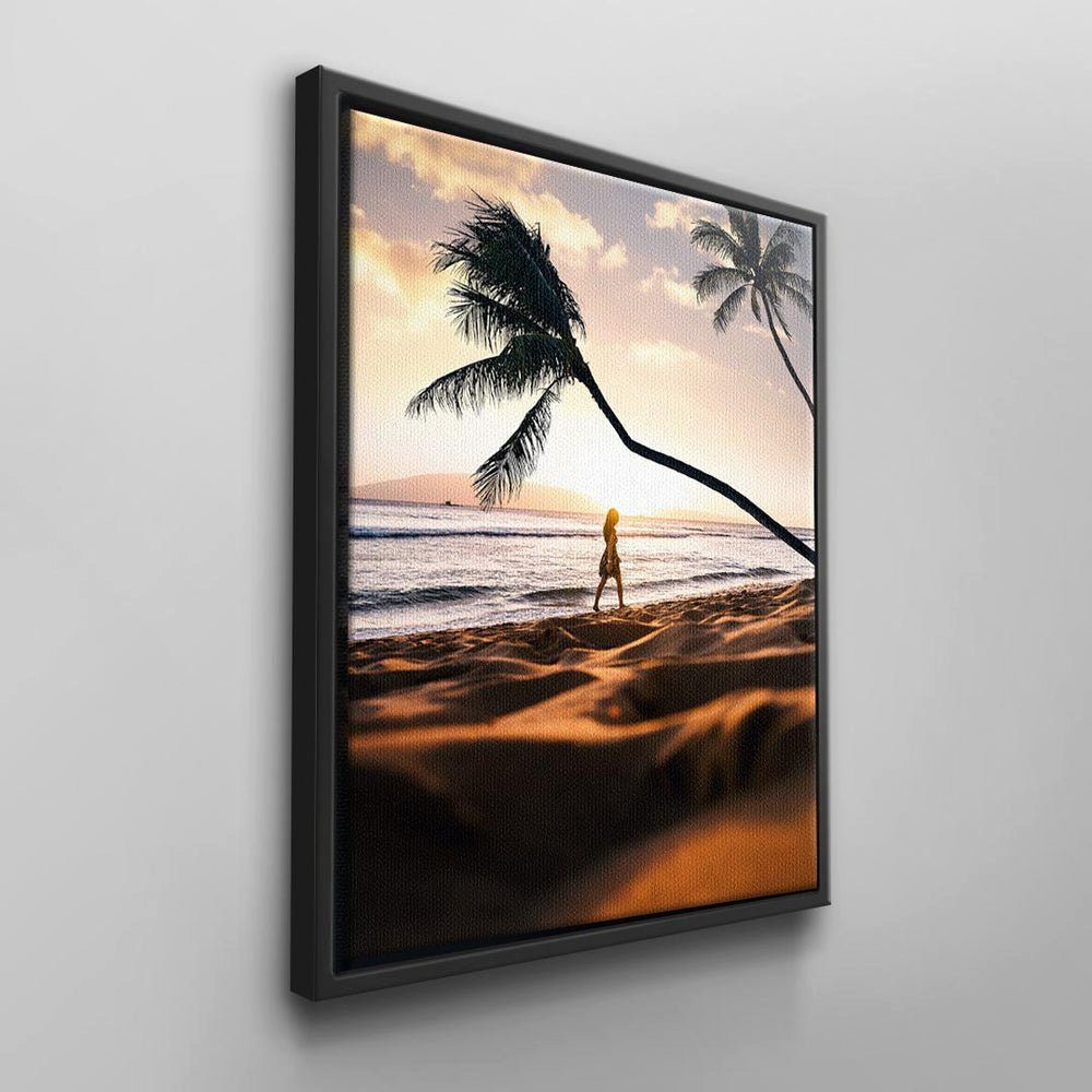 DOTCOM CANVAS Wandbilder Leinwandbild, schwarzer von DOTCOMCANVAS® Moderne Rahmen