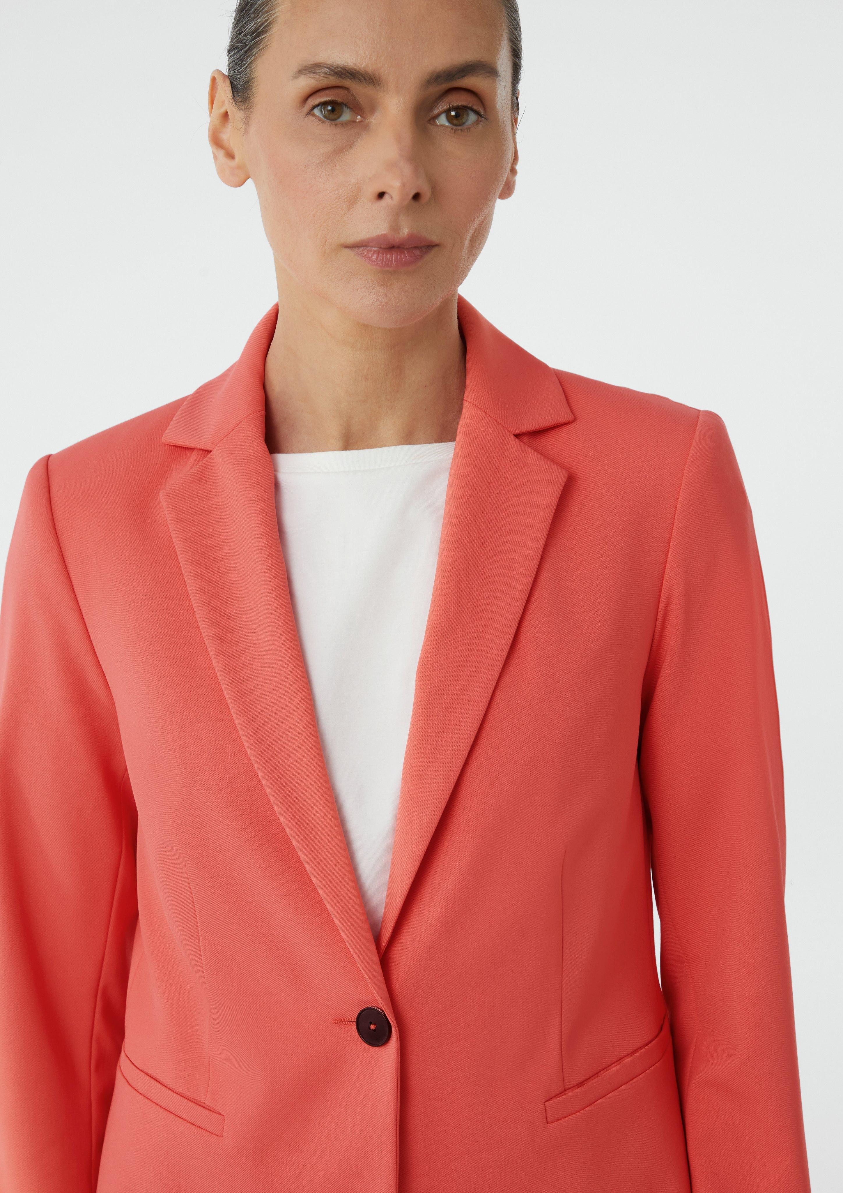 Comma Blusenblazer Antaillierter Blazer mit Reverskragen günstig online kaufen
