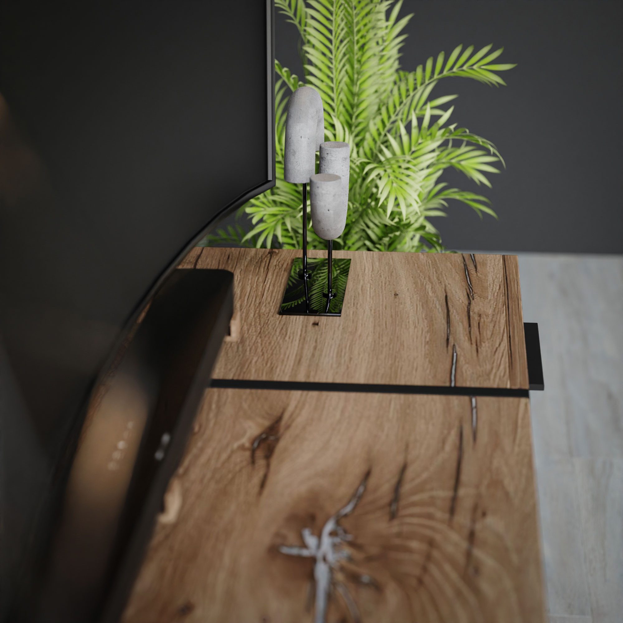 Lookway TV-Schrank ONYX LOFT auf Füßen