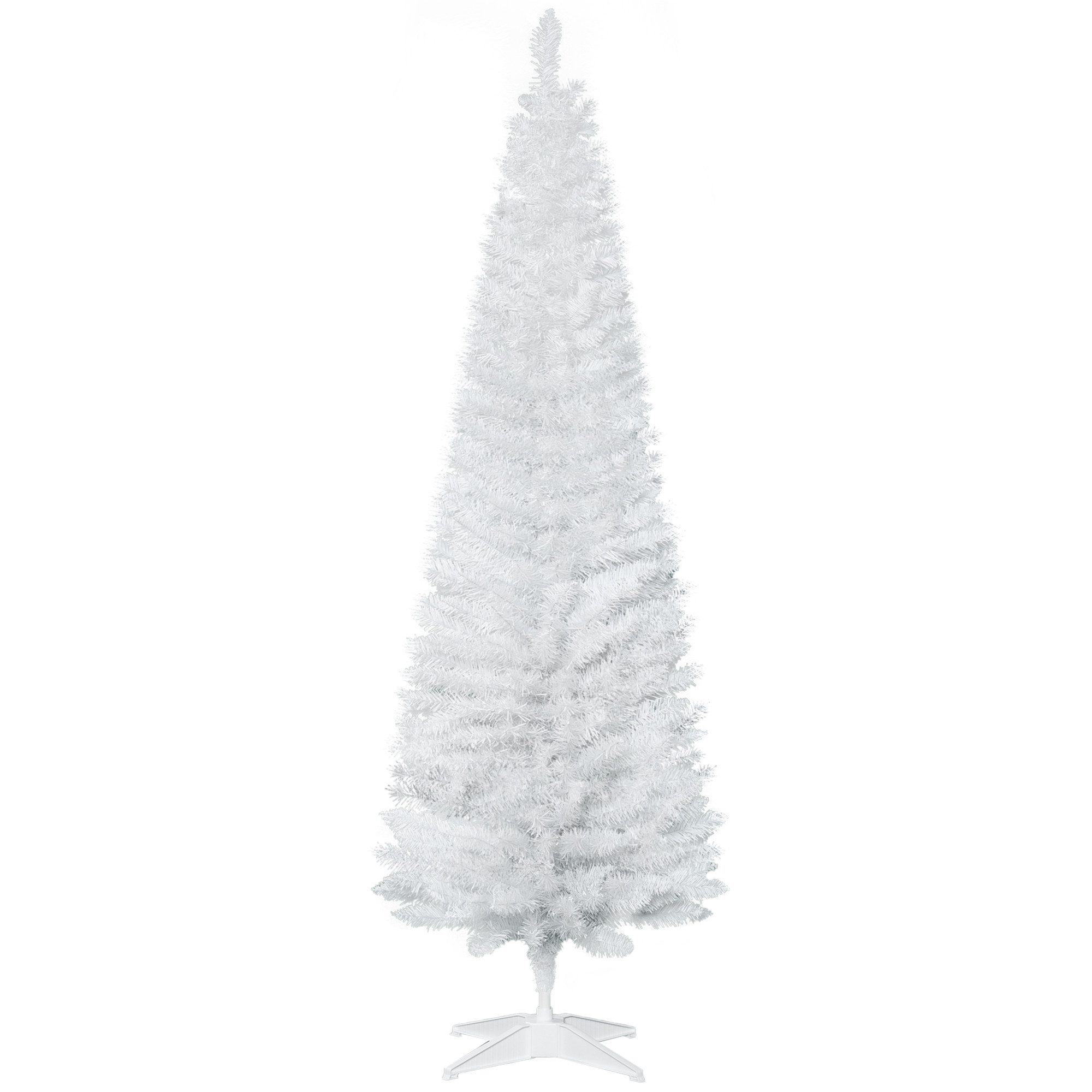 HOMCOM Künstlicher Weihnachtsbaum Tannenbaum künstlich mit 631 Spitzen Christbaum, 55 x 180 cm (BxH)
