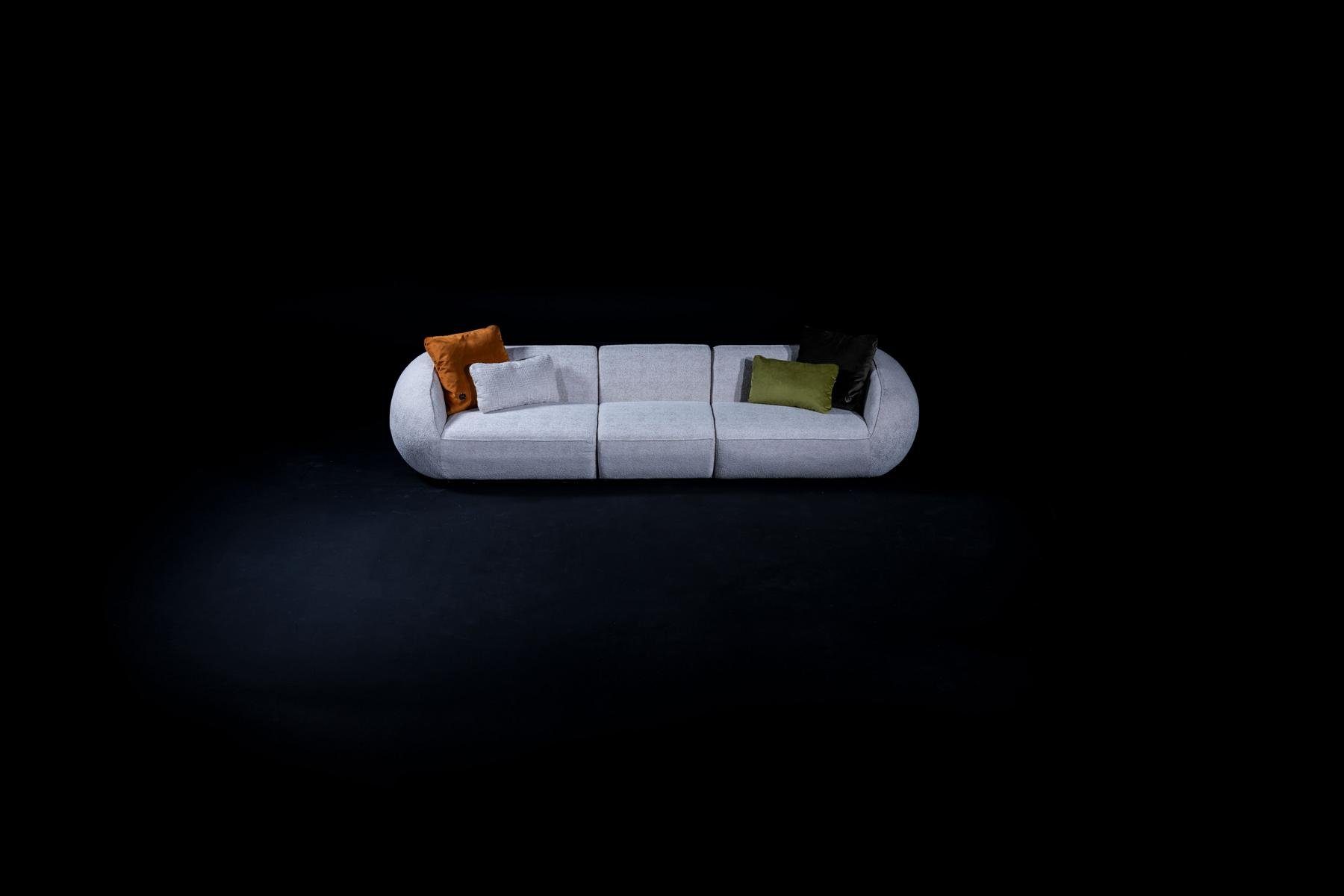 JVmoebel Big-Sofa Polstersofa Fünfsitzer Wohnzimmer Couch Moderne Textil Möbel, 3 Teile, Made in Europe