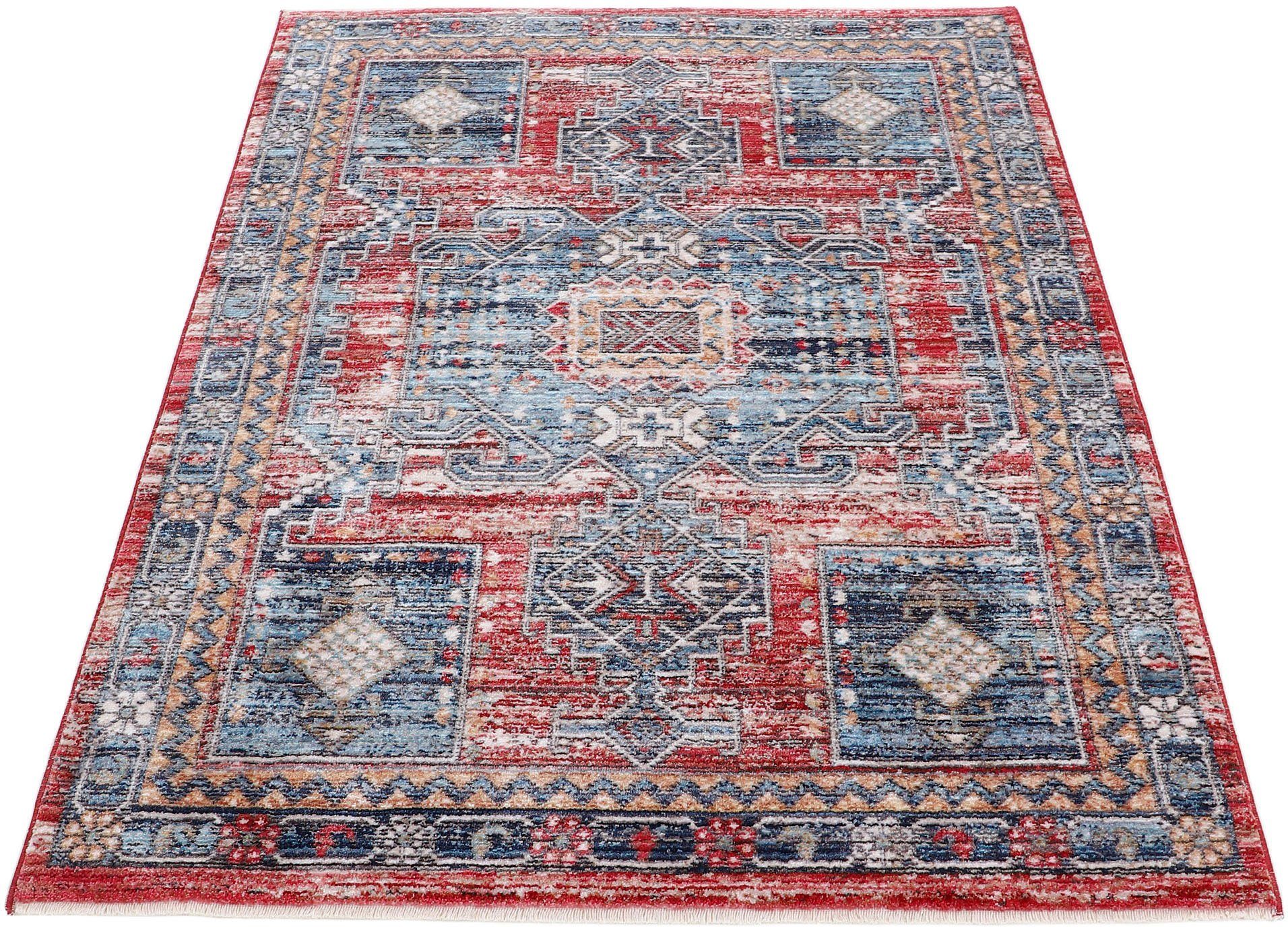 carpetfine Teppich »Phoenix«, rechteckig, 6 mm Höhe, Vintage Orient Look, m günstig online kaufen