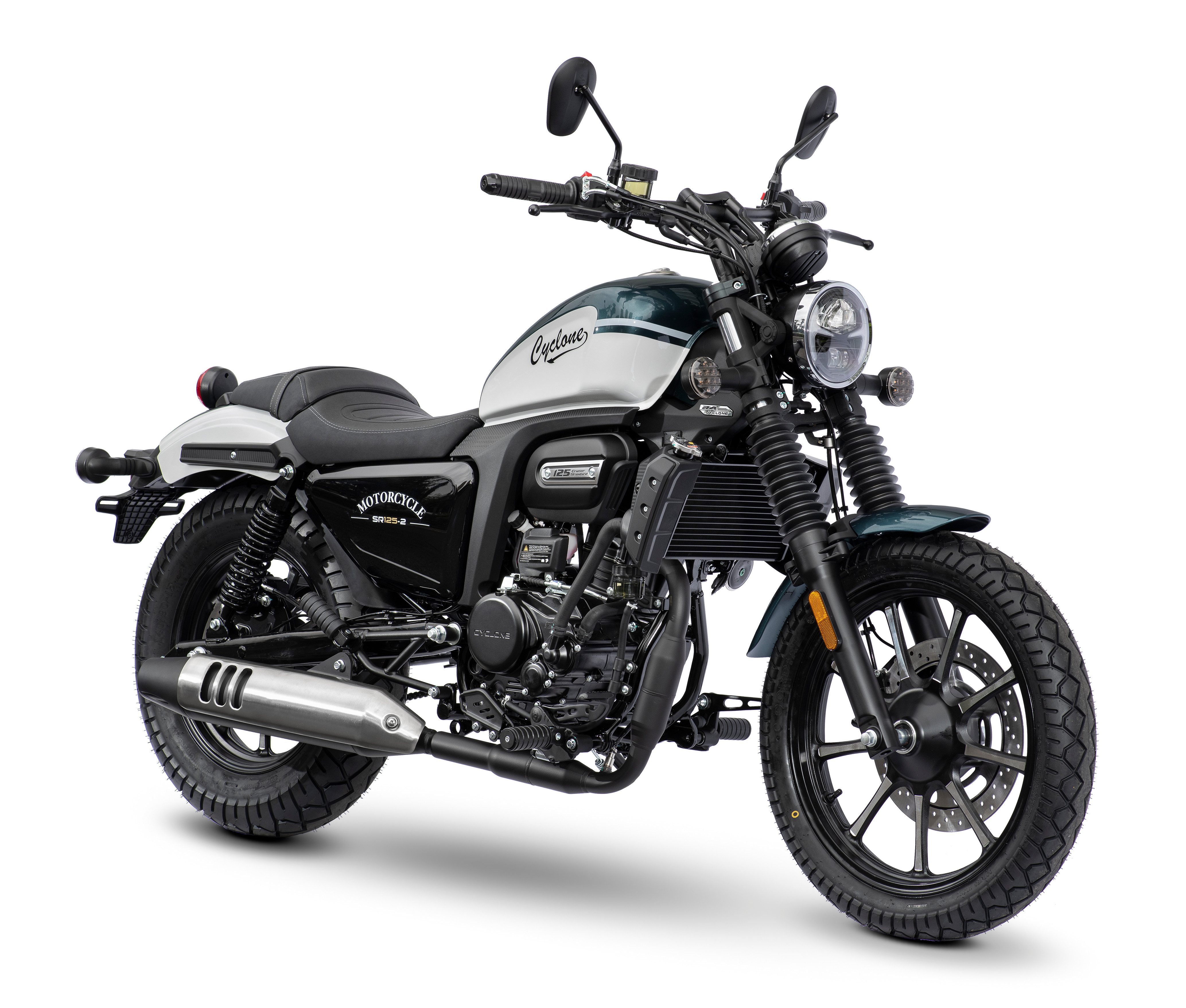 Cyclone Motorrad RA125 Plus, 125, E5+, Cruiser, 124 ccm, 99 km/h, Euro 5+, 11 kW, 15 PS, ABS, 125er Chopper, digitales Cockpit