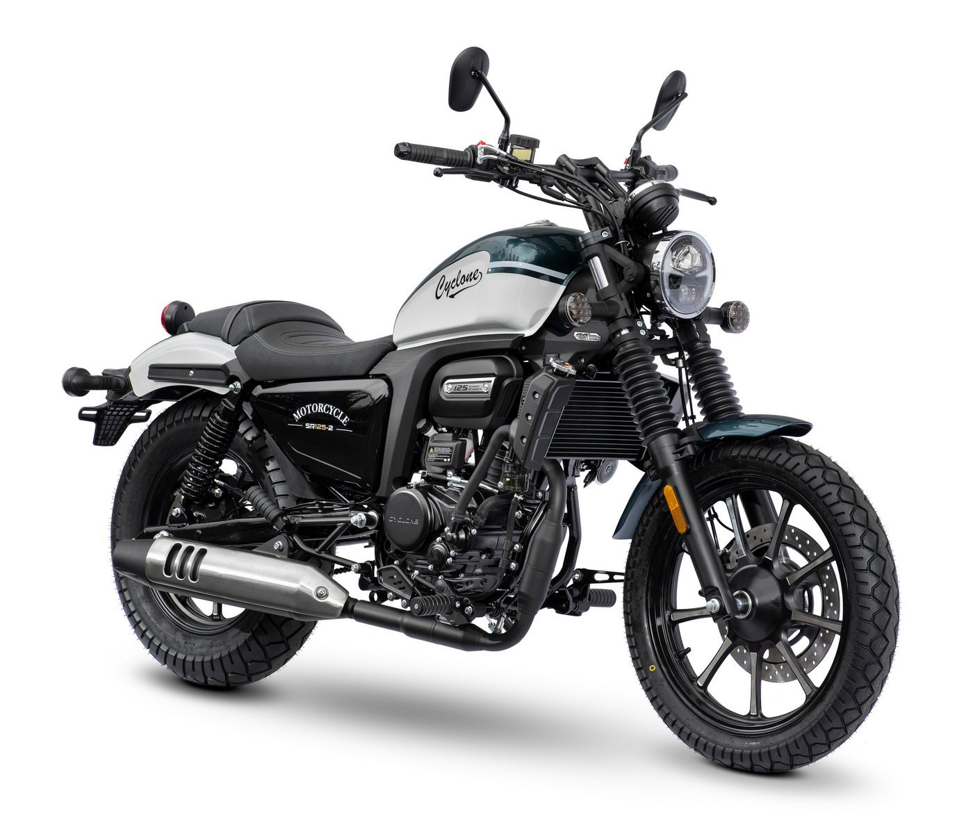 Cyclone Motorrad RA125 Plus, 125, E5+, Cruiser, 124 ccm, 99 km/h, Euro 5+, 11 kW, 15 PS, ABS, 125er Chopper, digitales Cockpit